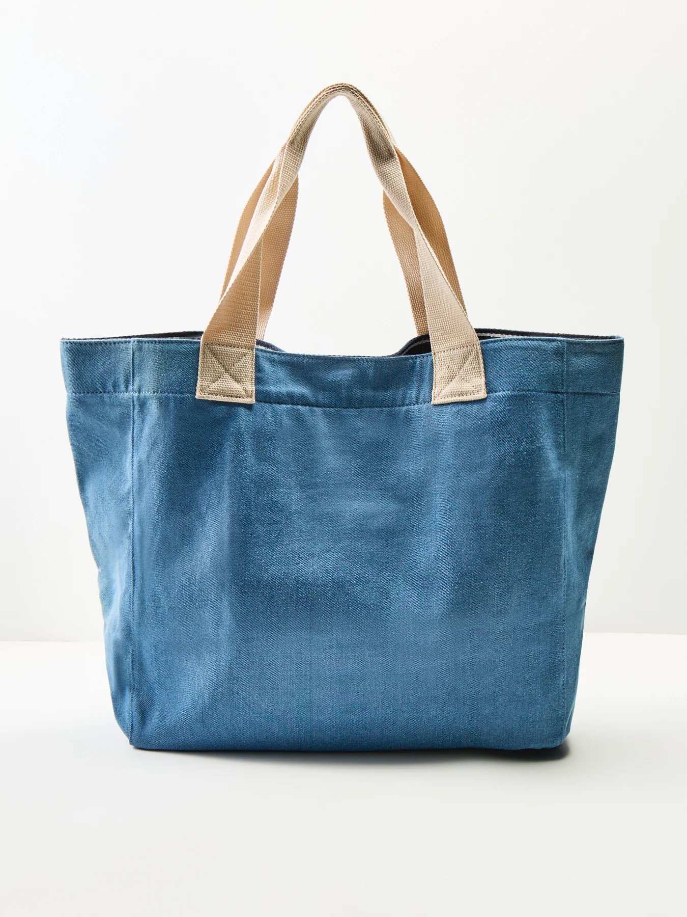 Emily Denim Tote Bag Blue - Image 3