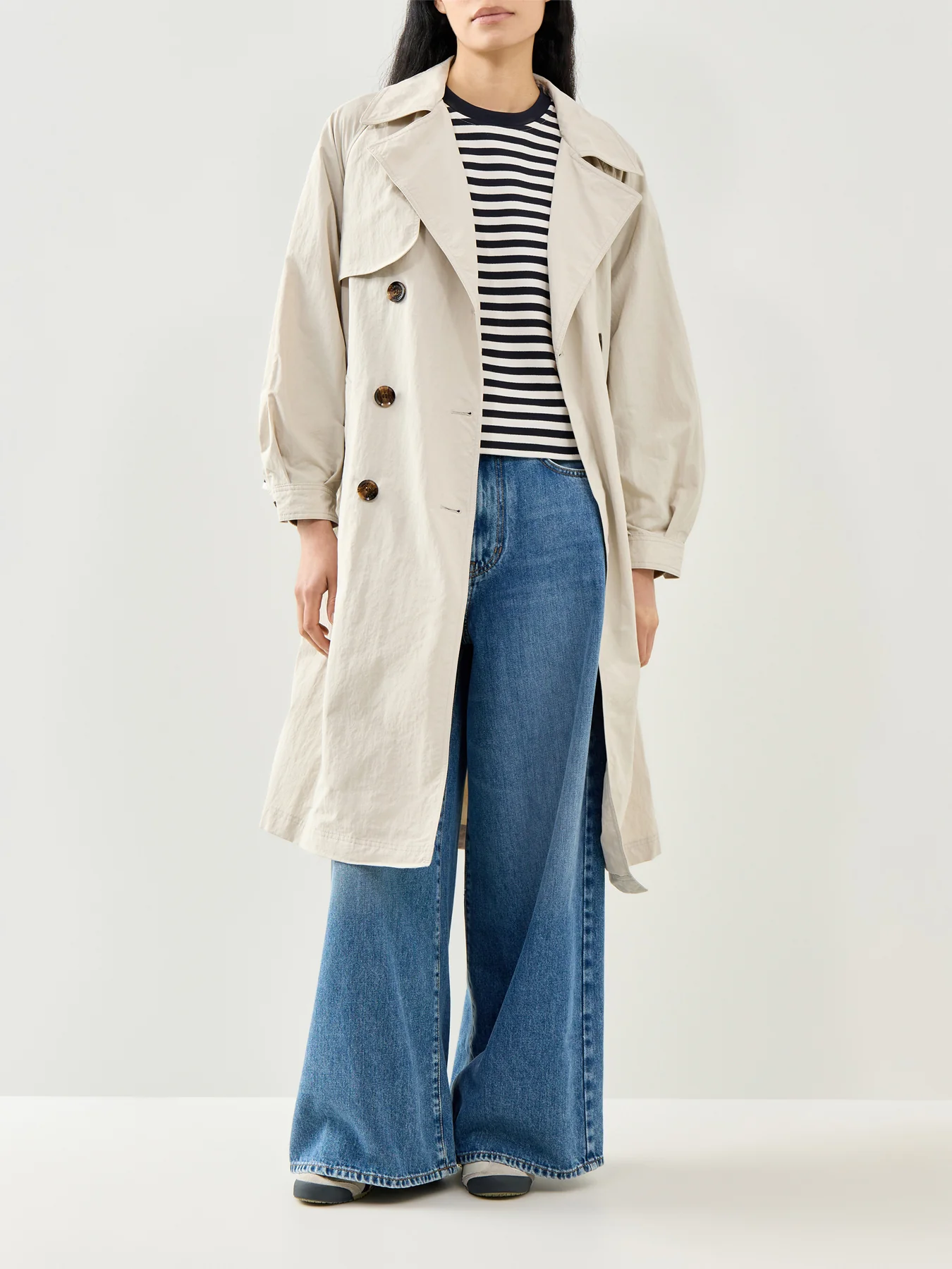 Gabby Sweatshirt Navy Stripe - Image 2