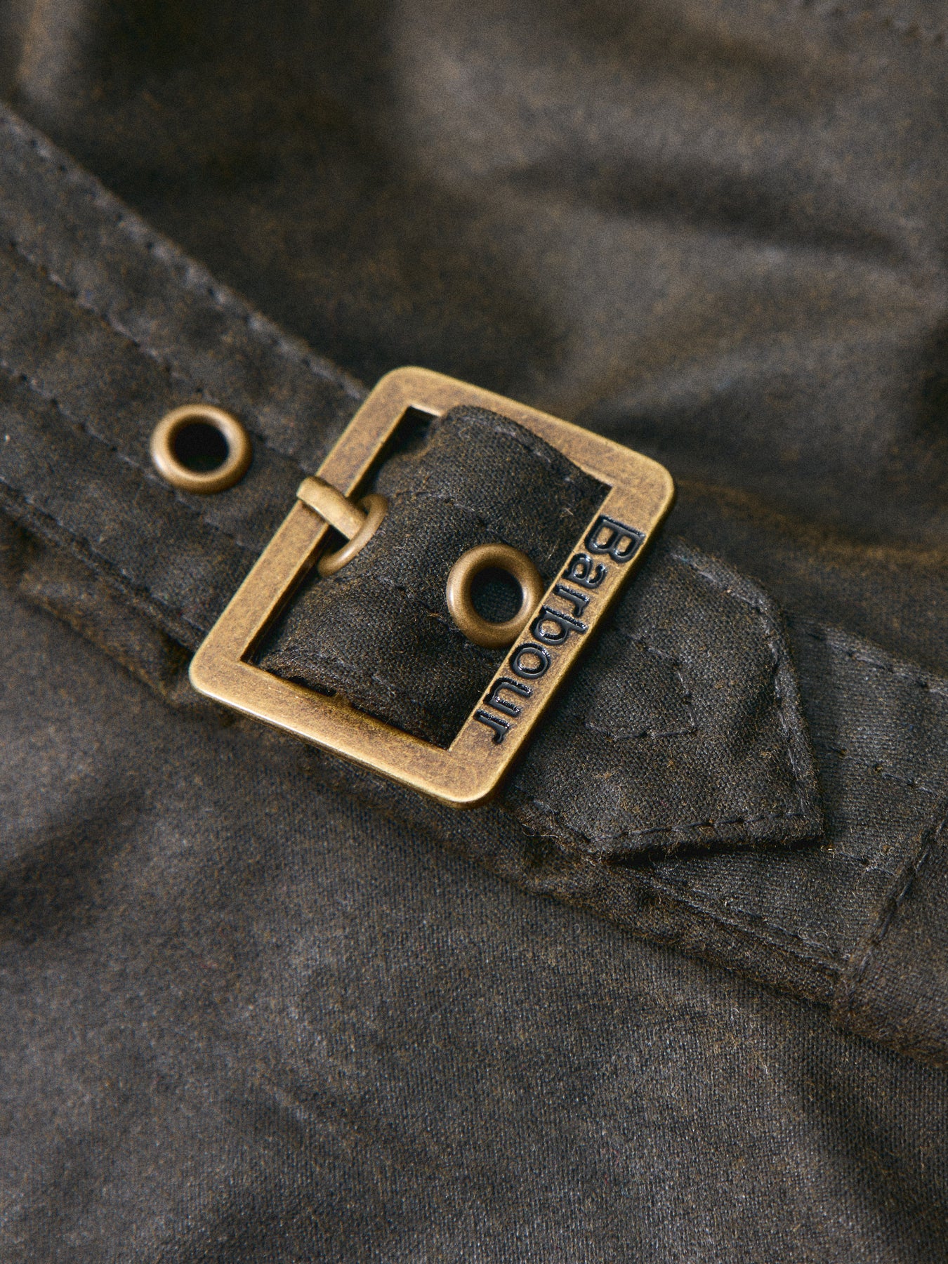 Kelso Wax Belted Bucket Hat Olive - Image 3