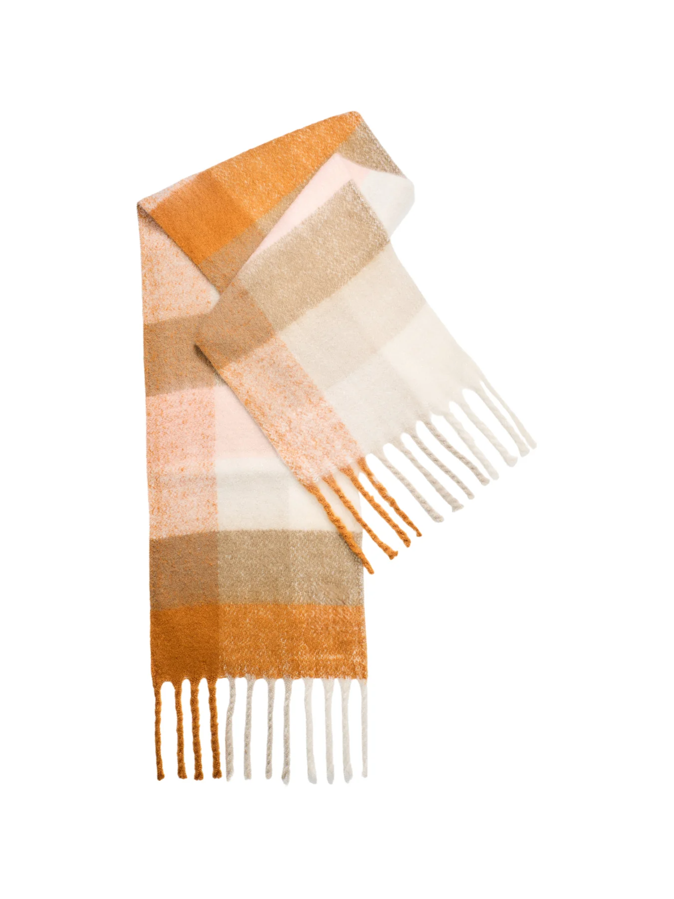 Marie Scarf Mustard Check