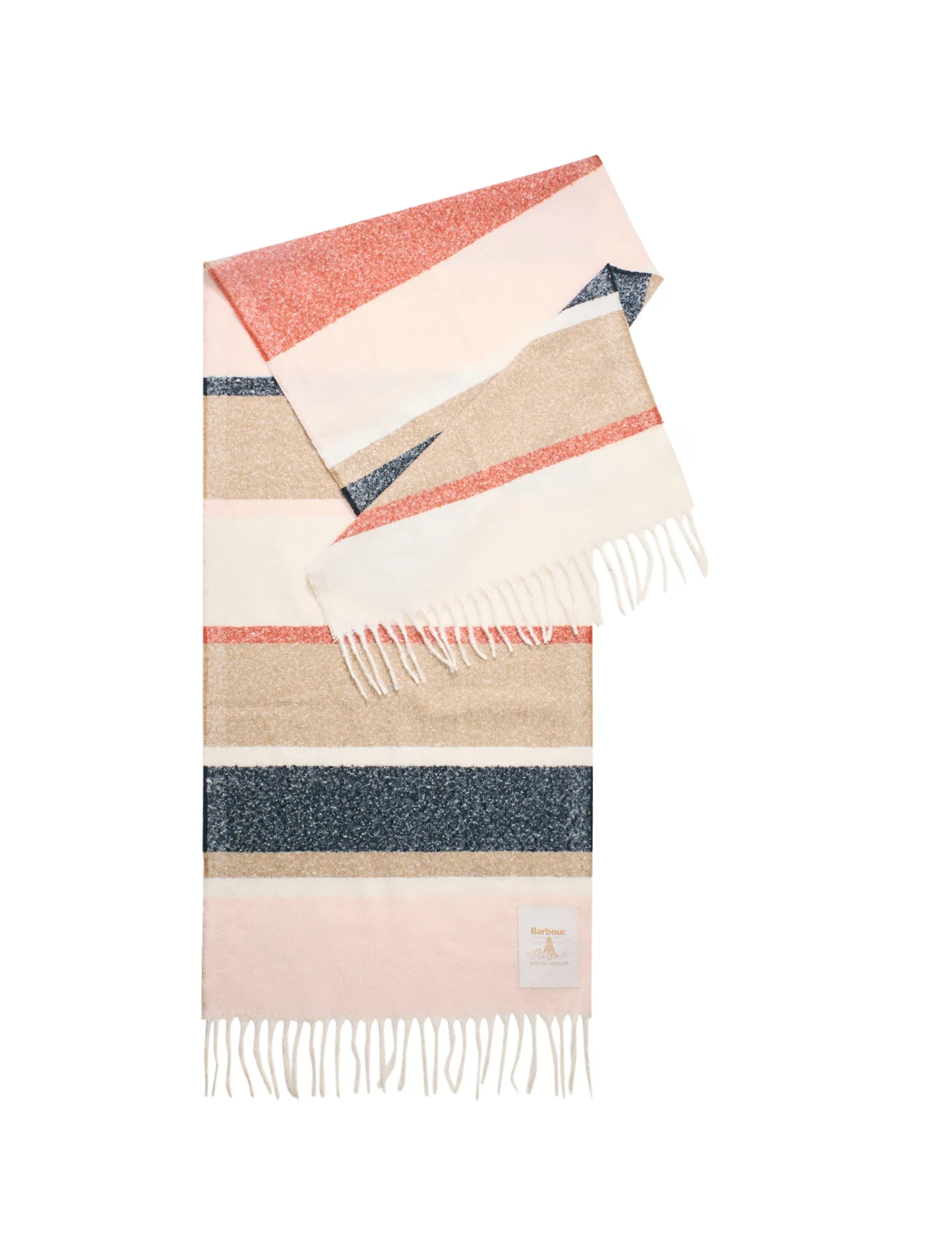 Paige Stripe Scarf Navy