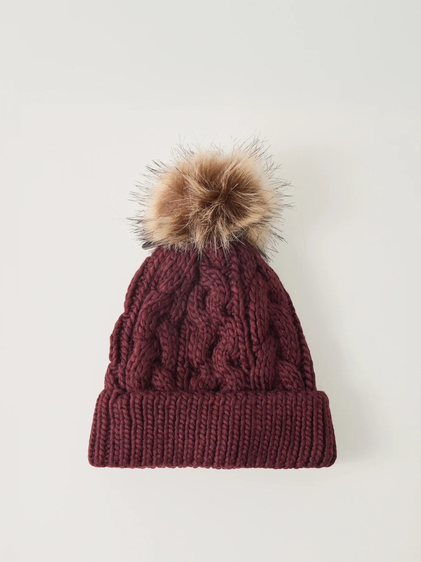 Penshaw Beanie Hat Bordeaux - Image 2