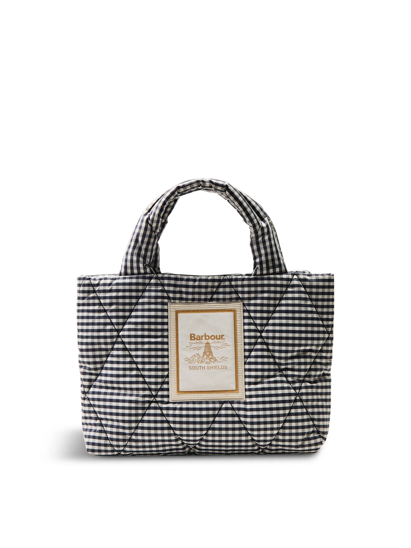 Riah Mini Quilted Tote Bag Gingham