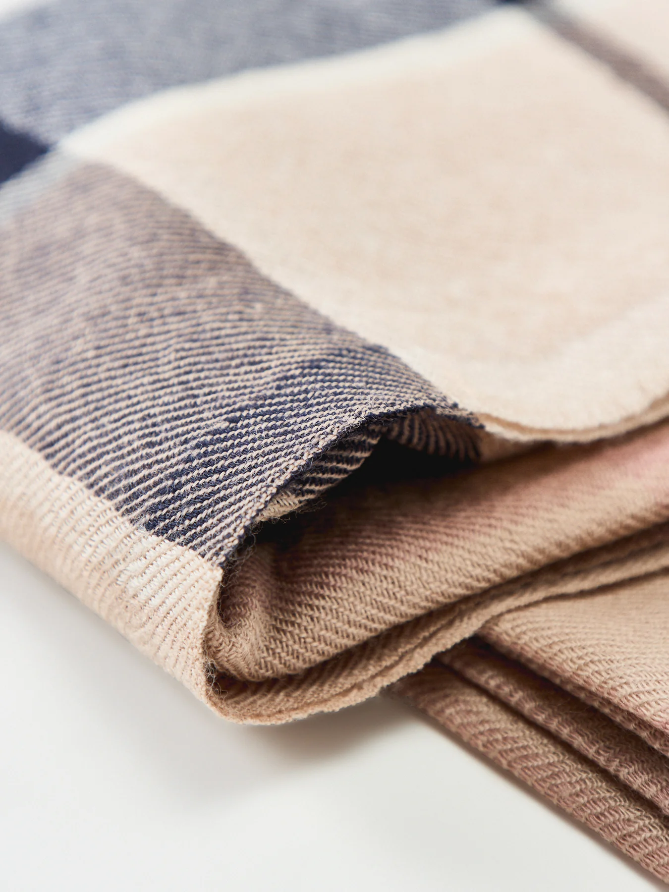 Verona Merino Wool Pashmina Scarf Beige - Image 3