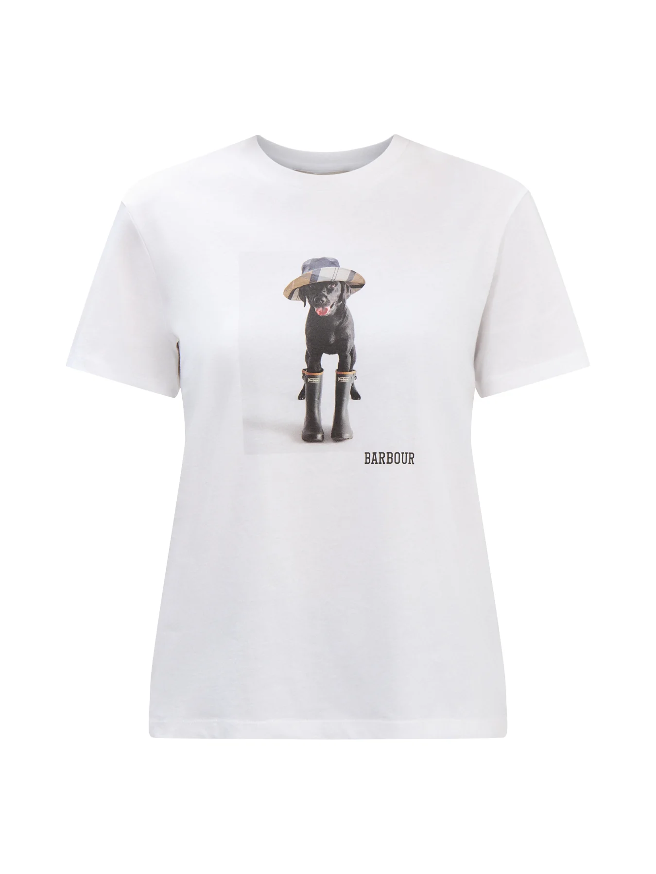 White Cotton Barbour Woodrow T-Shirt