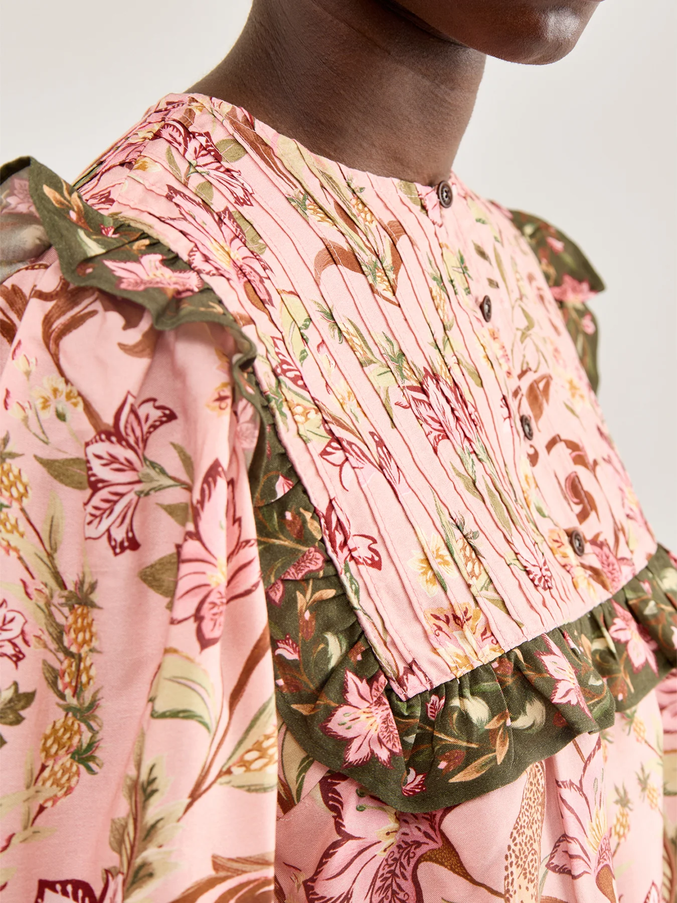 Cami Blouse Tropical Print - Image 3