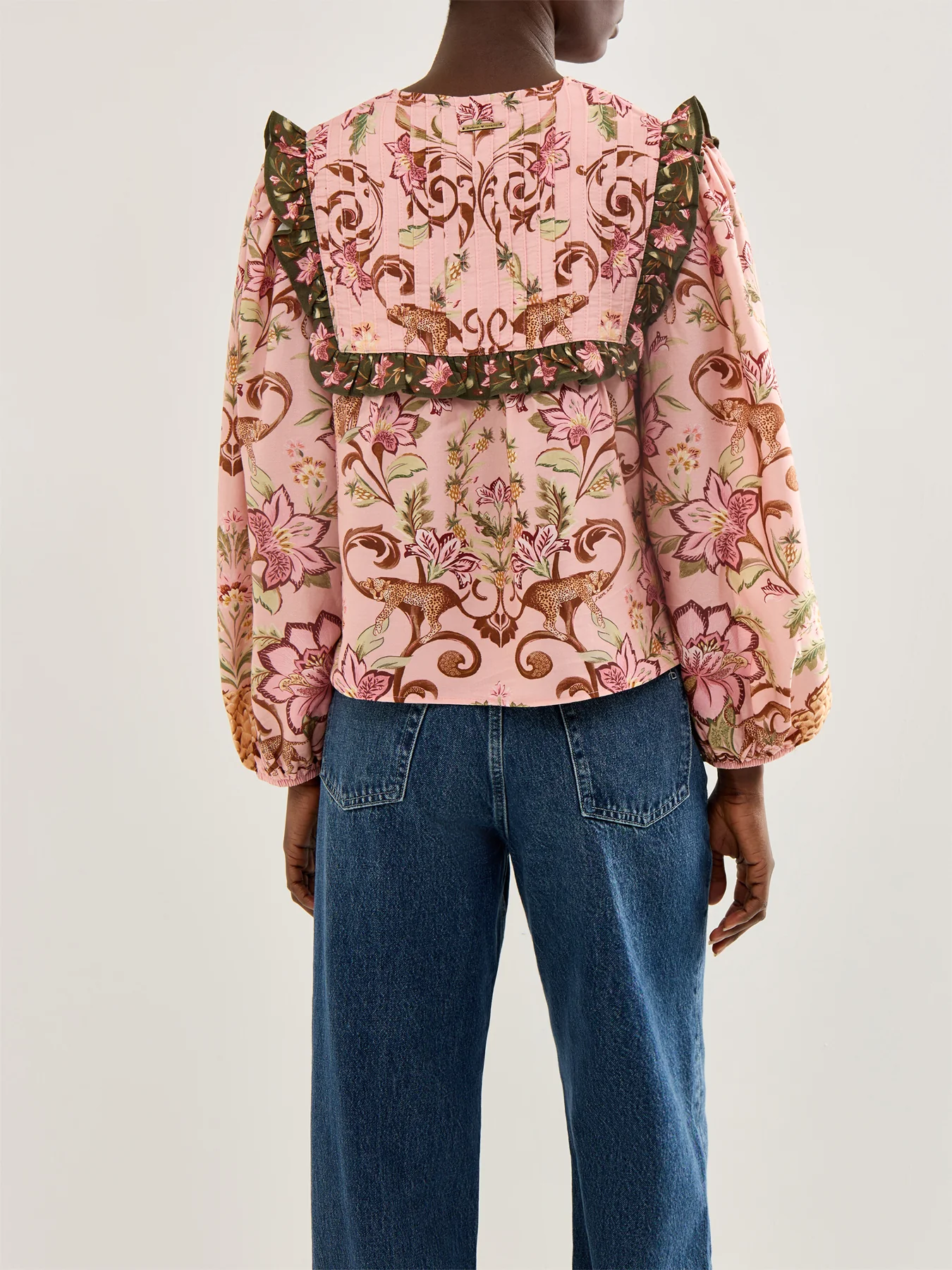 Cami Blouse Tropical Print - Image 5