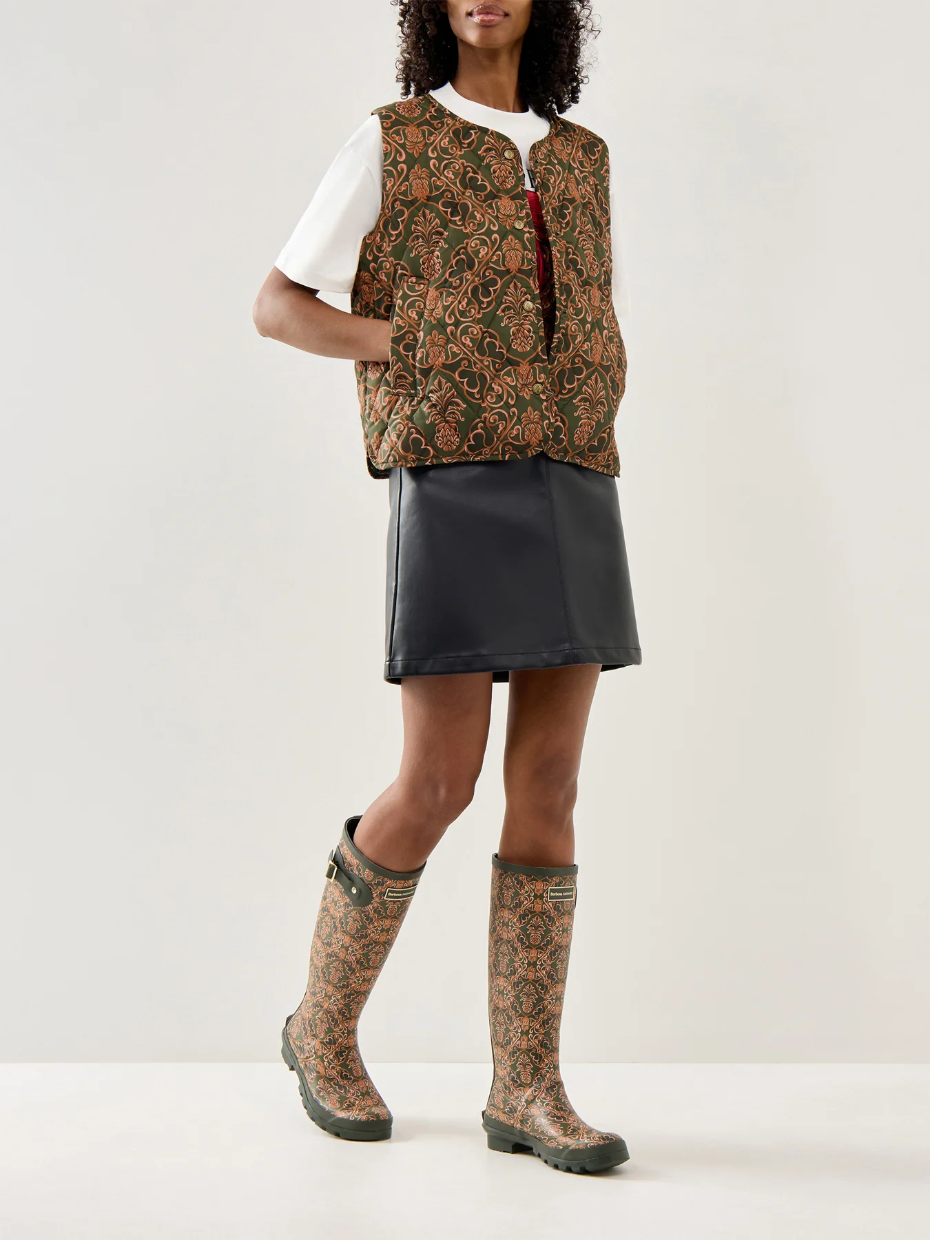 Womens Barbour X Farm Rio Fernanda Liner - Image 2