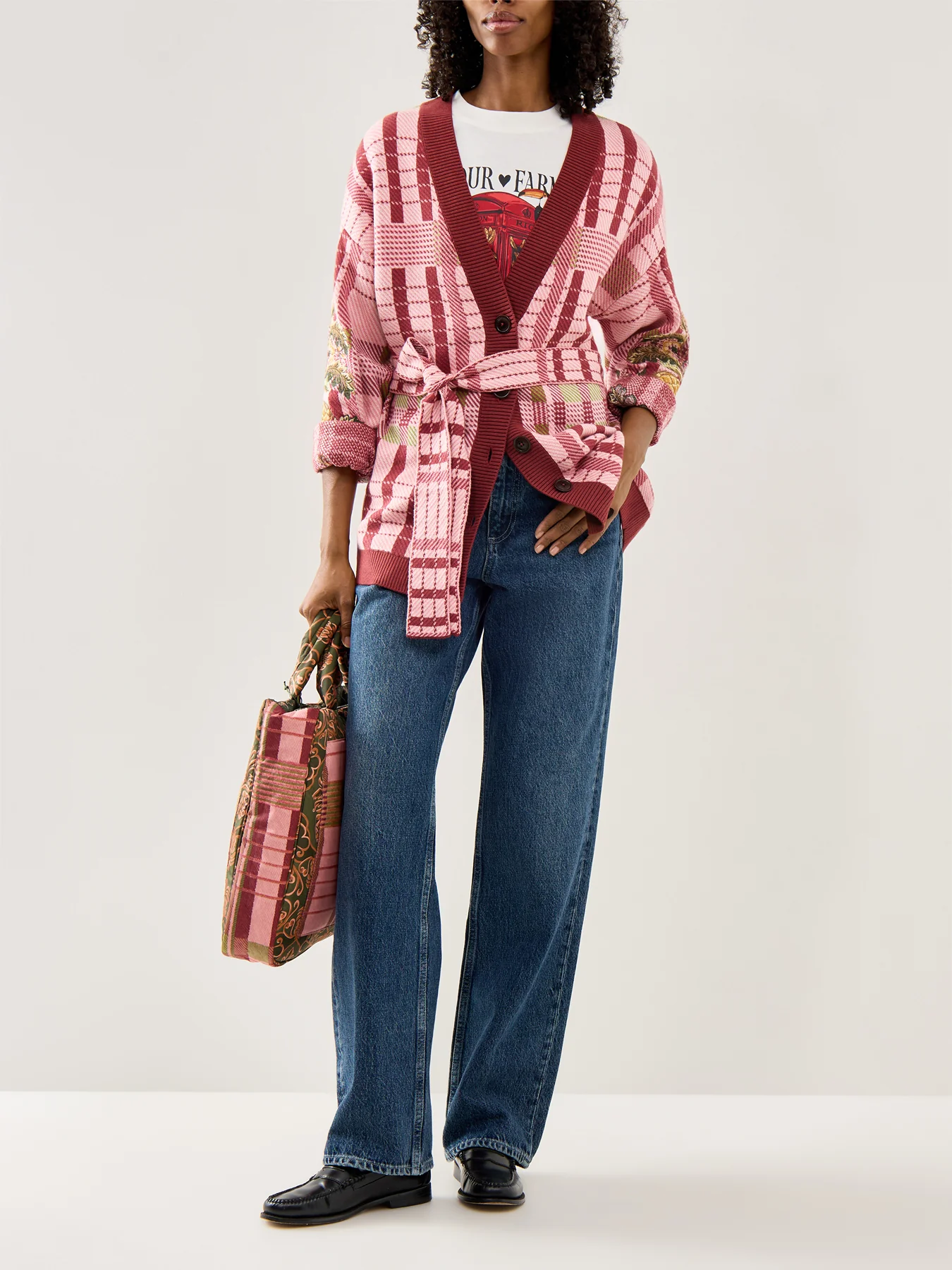Barbour X Farm Rio Luisa Embroidered Cardigan - Image 2