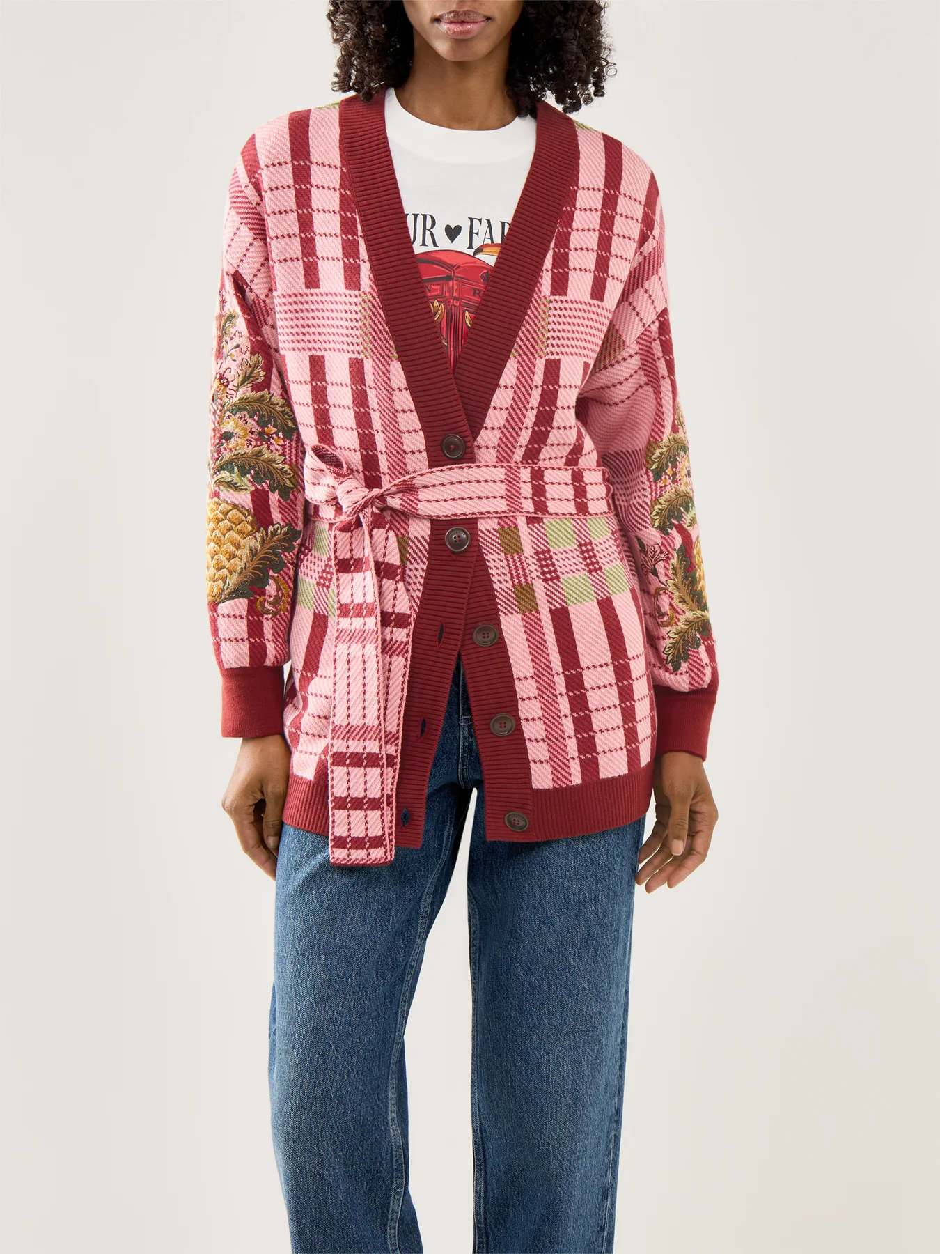 Barbour X Farm Rio Luisa Embroidered Cardigan - Image 4