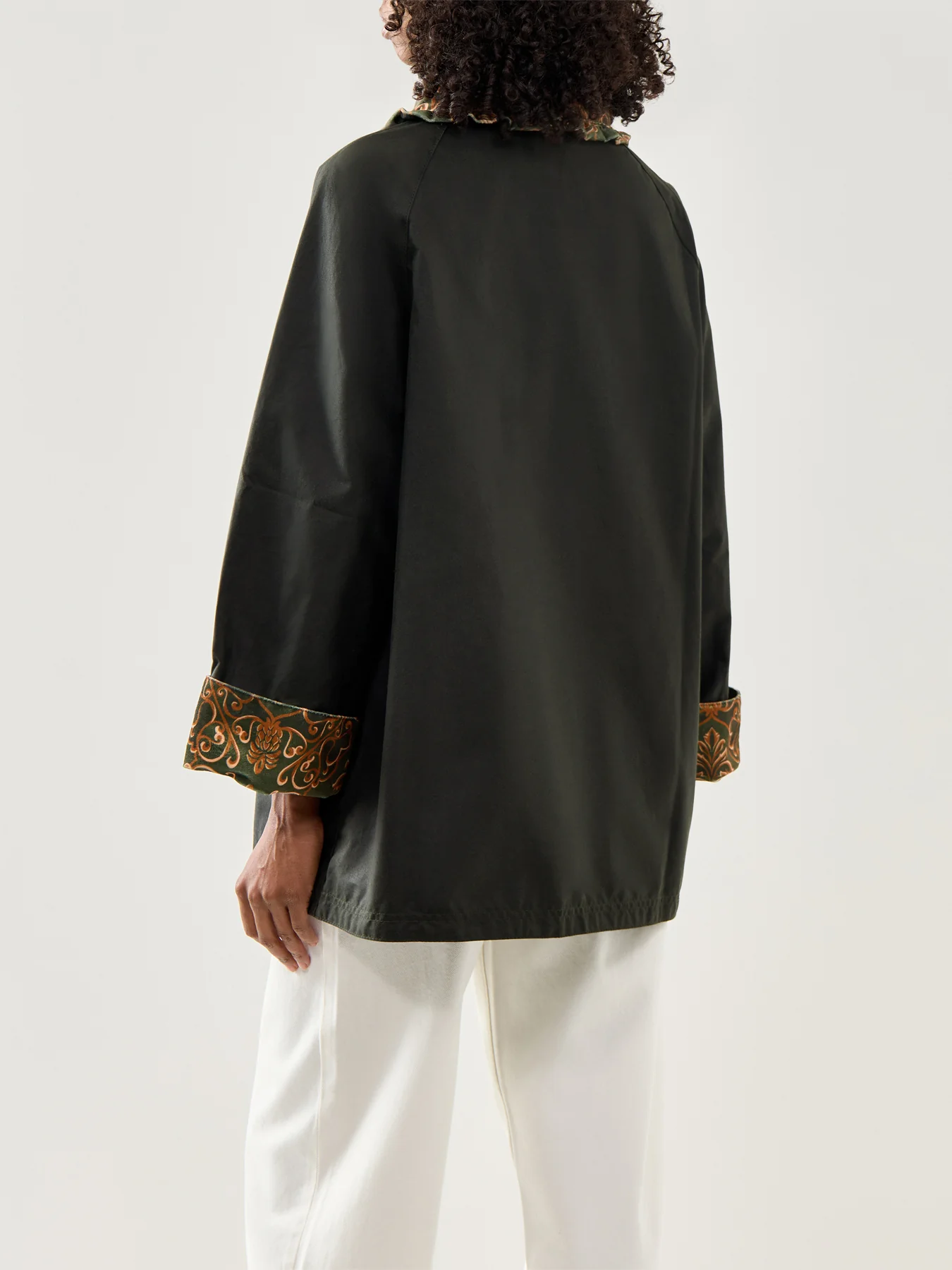 Womens Barbour X Farm Rio Maria-Clara Wax Jacket - Image 5