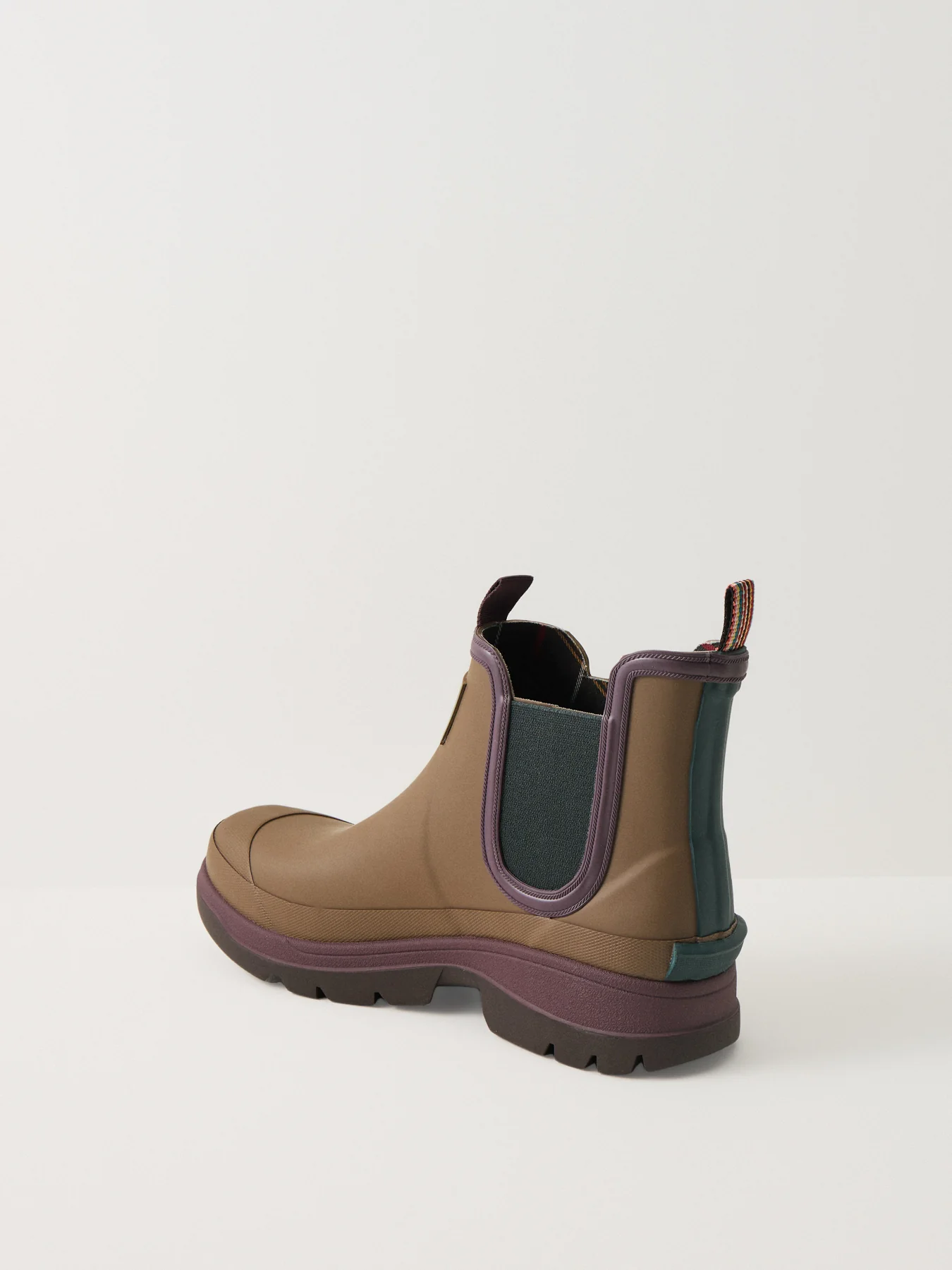 Paul Smith Loves Barbour Chelsea Wellington Boots Tan - Image 3