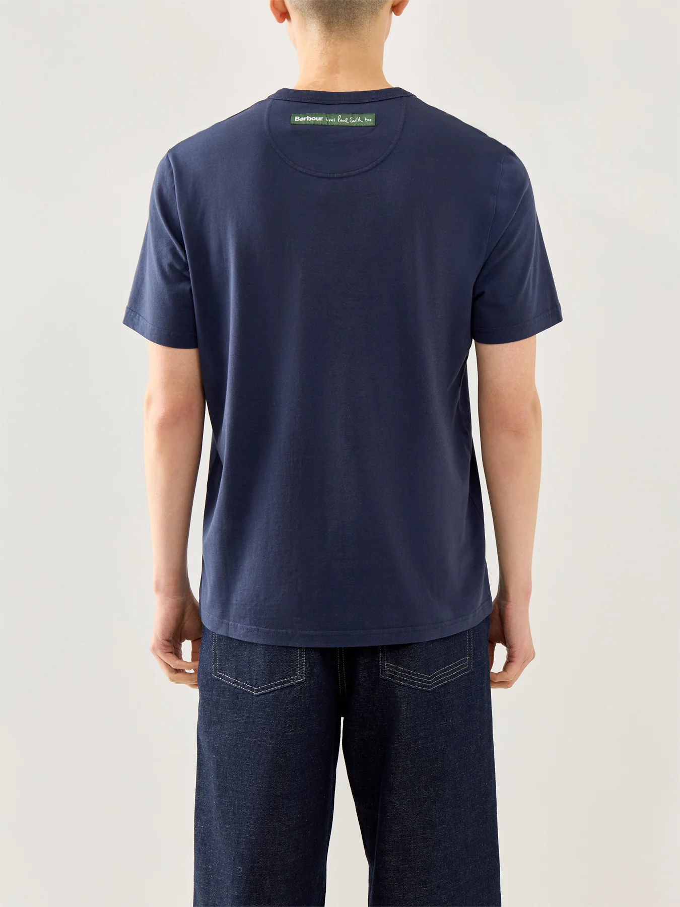 Paul Smith Loves Barbour Wax Tin Graphic T-Shirt Champion Blue - Image 5