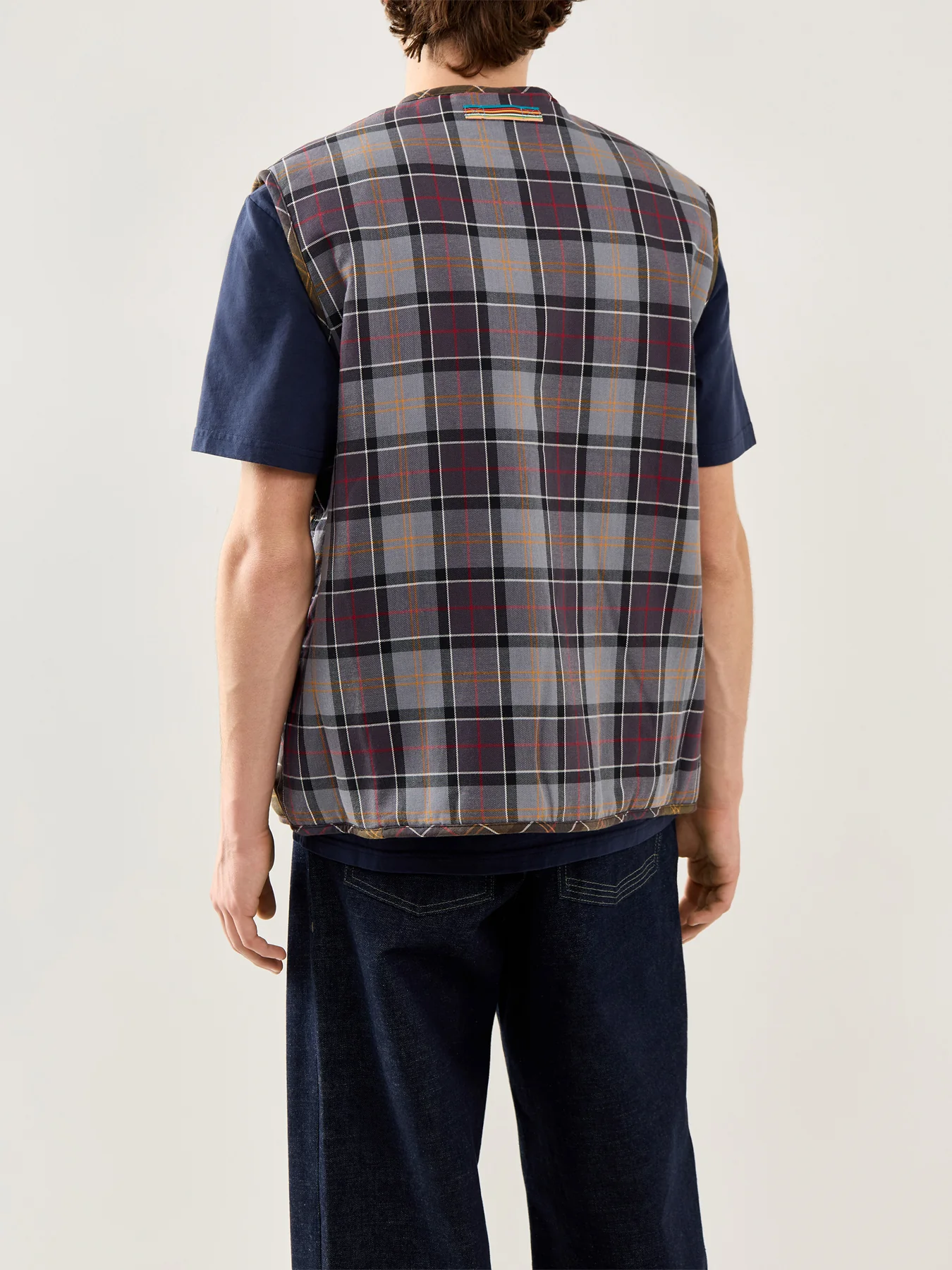 Mens Paul Smith Loves Barbour Mixed Tartan Liner - Image 5