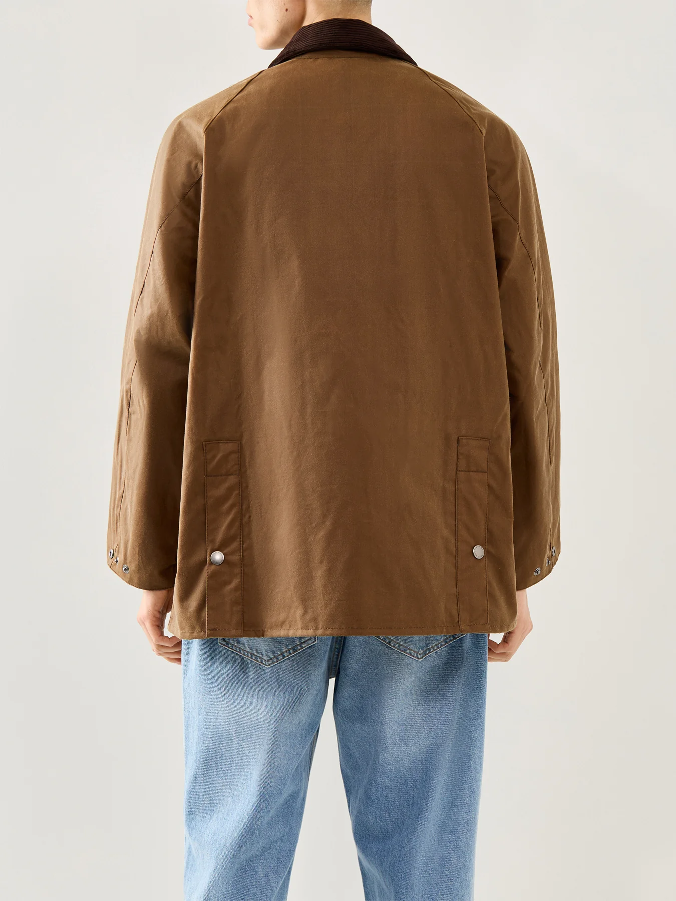 Mens Paul Smith Loves Barbour Bedale Wax Jacket Tan - Image 5