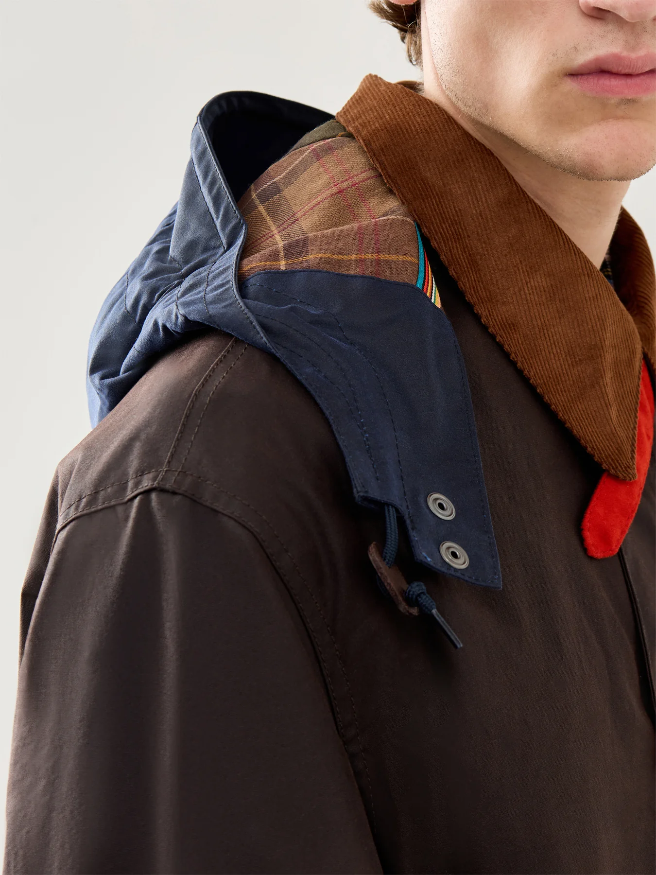 Paul Smith Loves Barbour Wax Hood Night Sky - Image 2