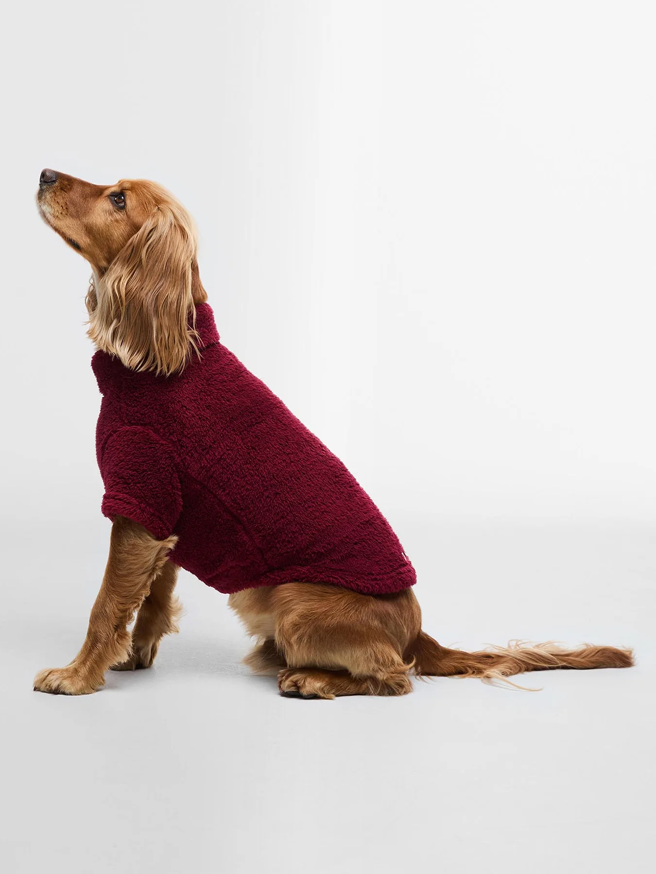Fleece Dog Jumper Red - Image 2
