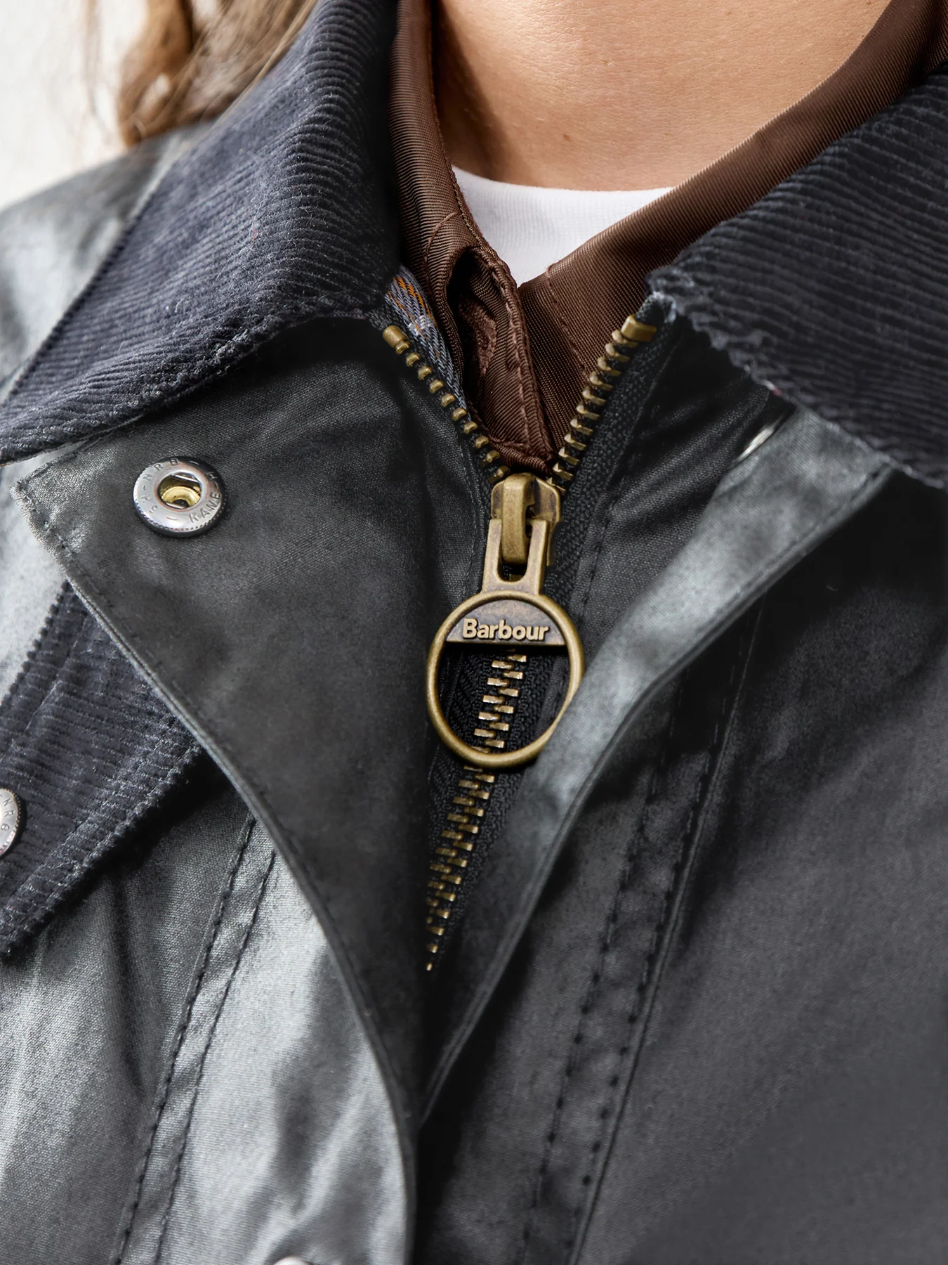 Classic Beadnell Wax Jacket Black - Image 3