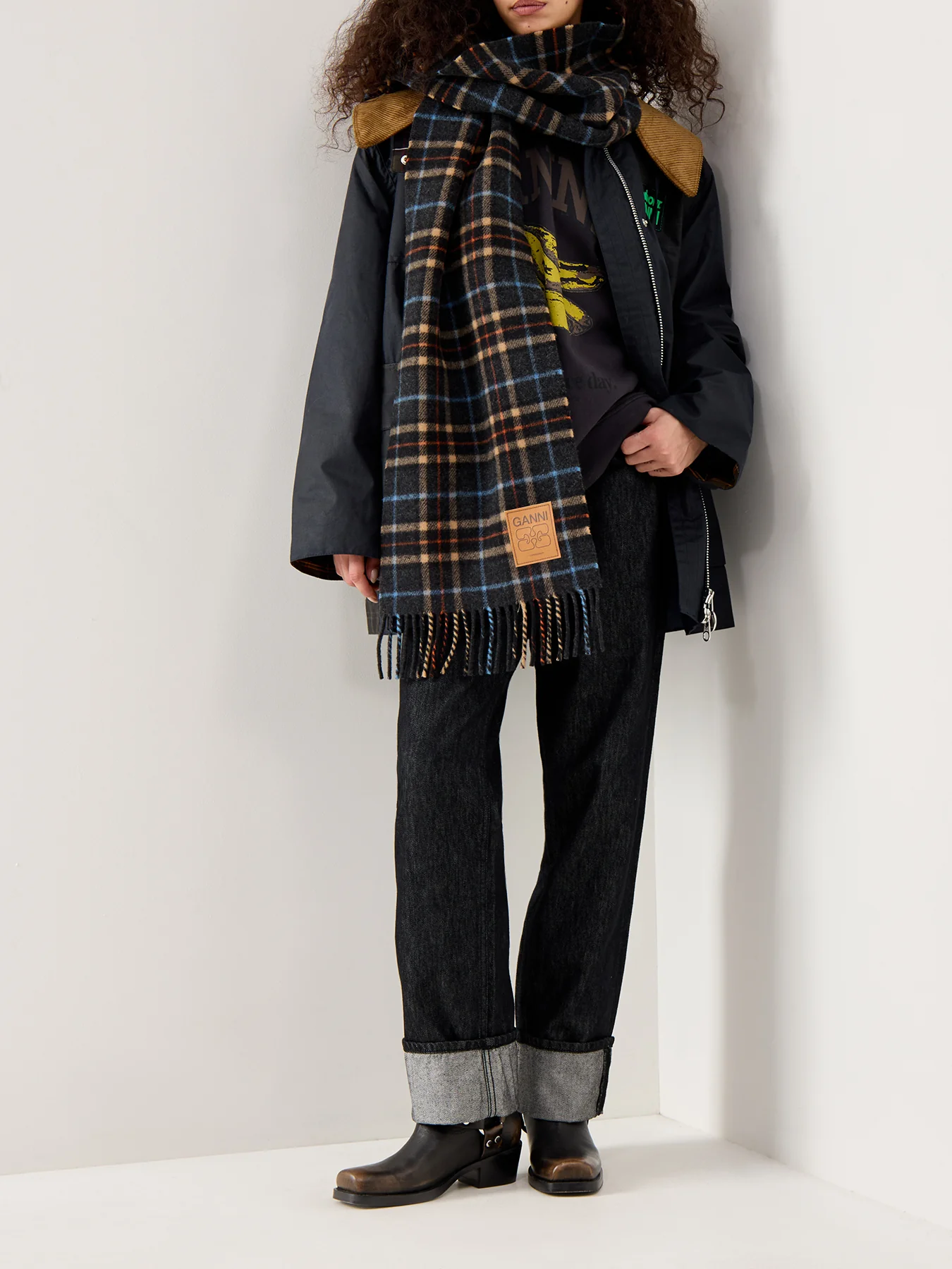 Barbour x Ganni Hooded Duffle Wax Jacket - Image 2