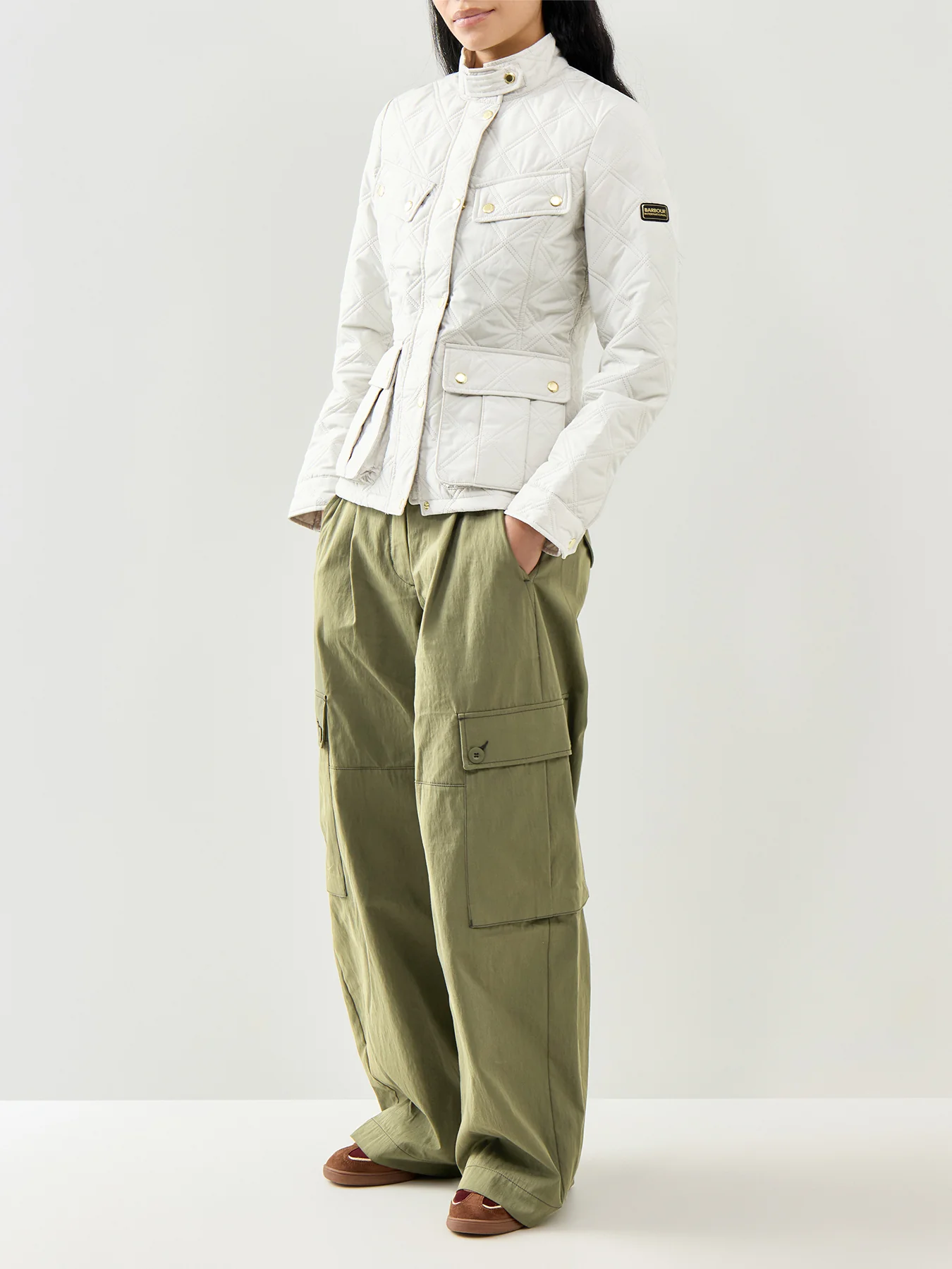Halsey Quilted Jacket Cream - Image 2