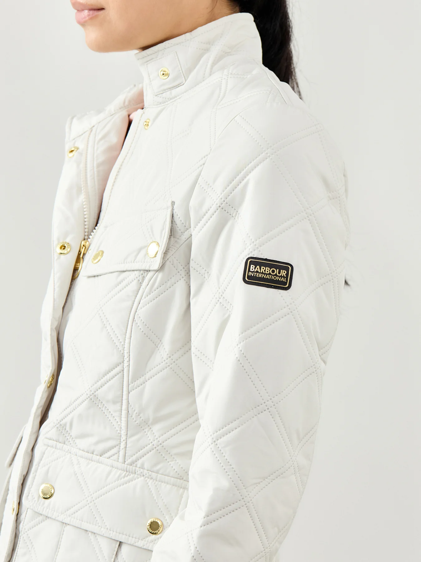 Halsey Quilted Jacket Cream - Image 3