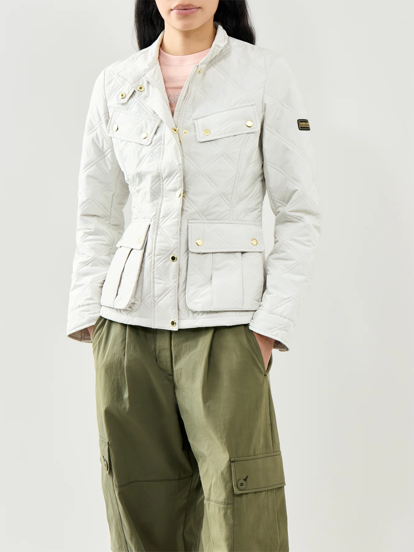 Halsey Quilted Jacket Cream - Image 4