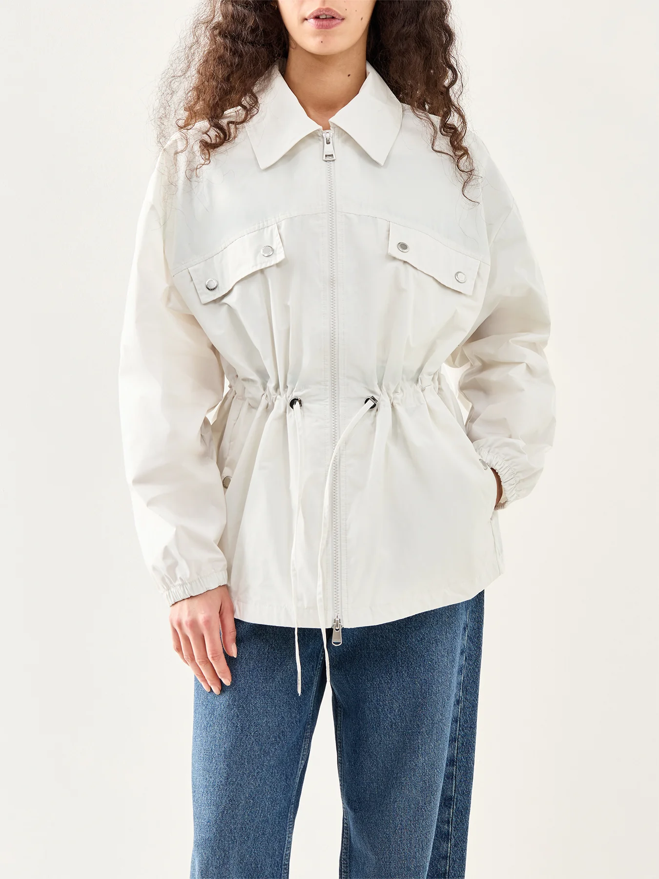 Octavia Showerproof Jacket Grey - Image 4