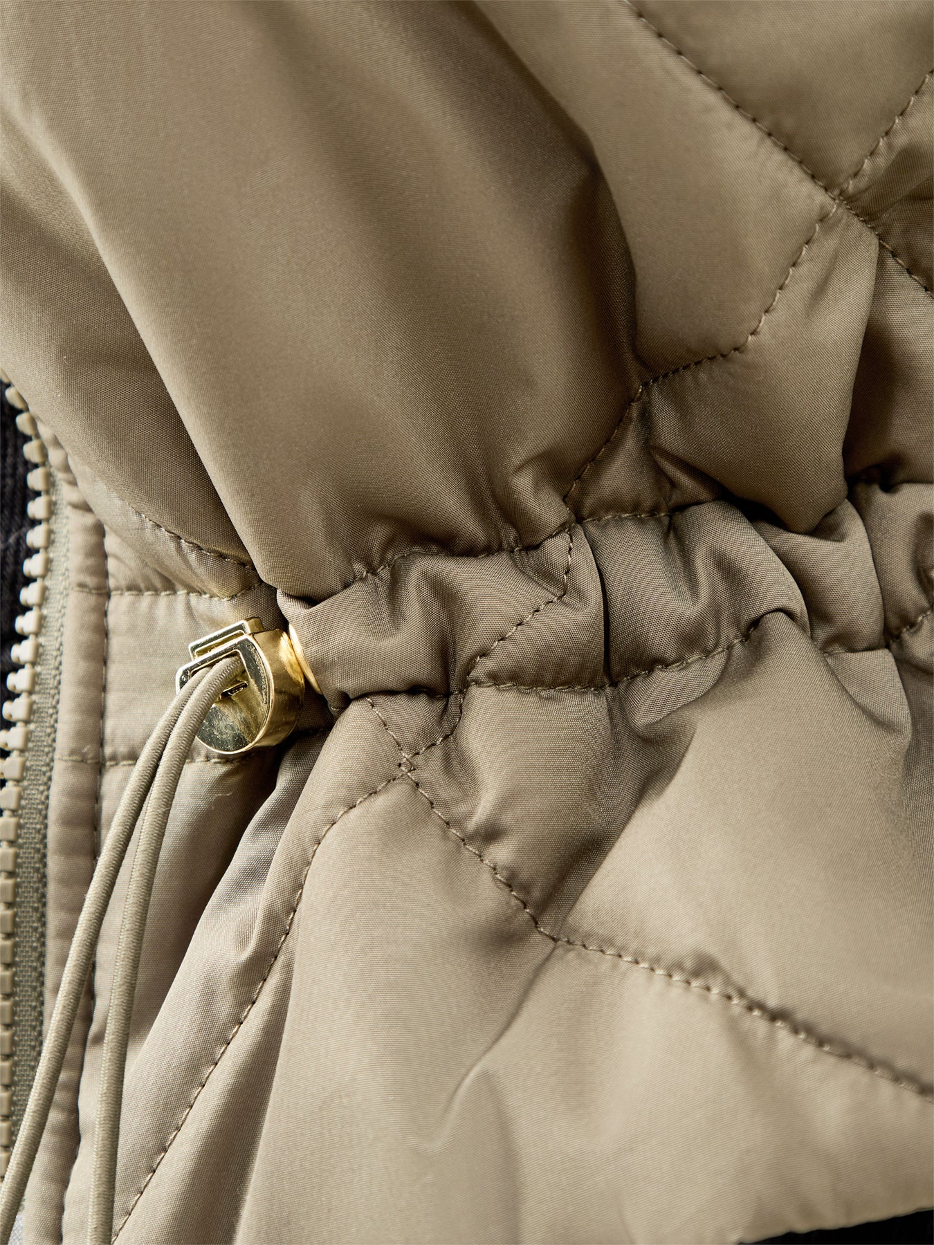 Pagan Quilted Jacket Khaki - Image 3