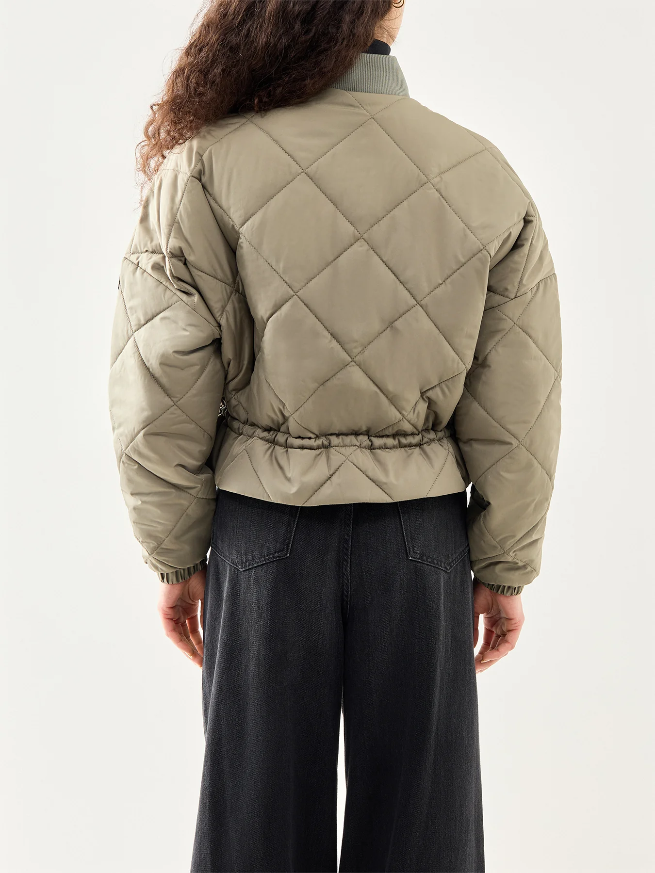 Pagan Quilted Jacket Khaki - Image 5
