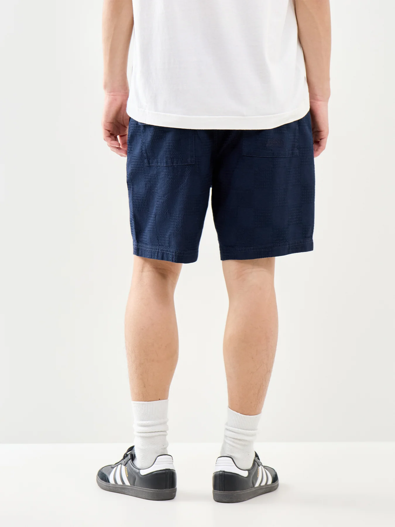 Blackstreak Jacquard Shorts Navy - Image 5
