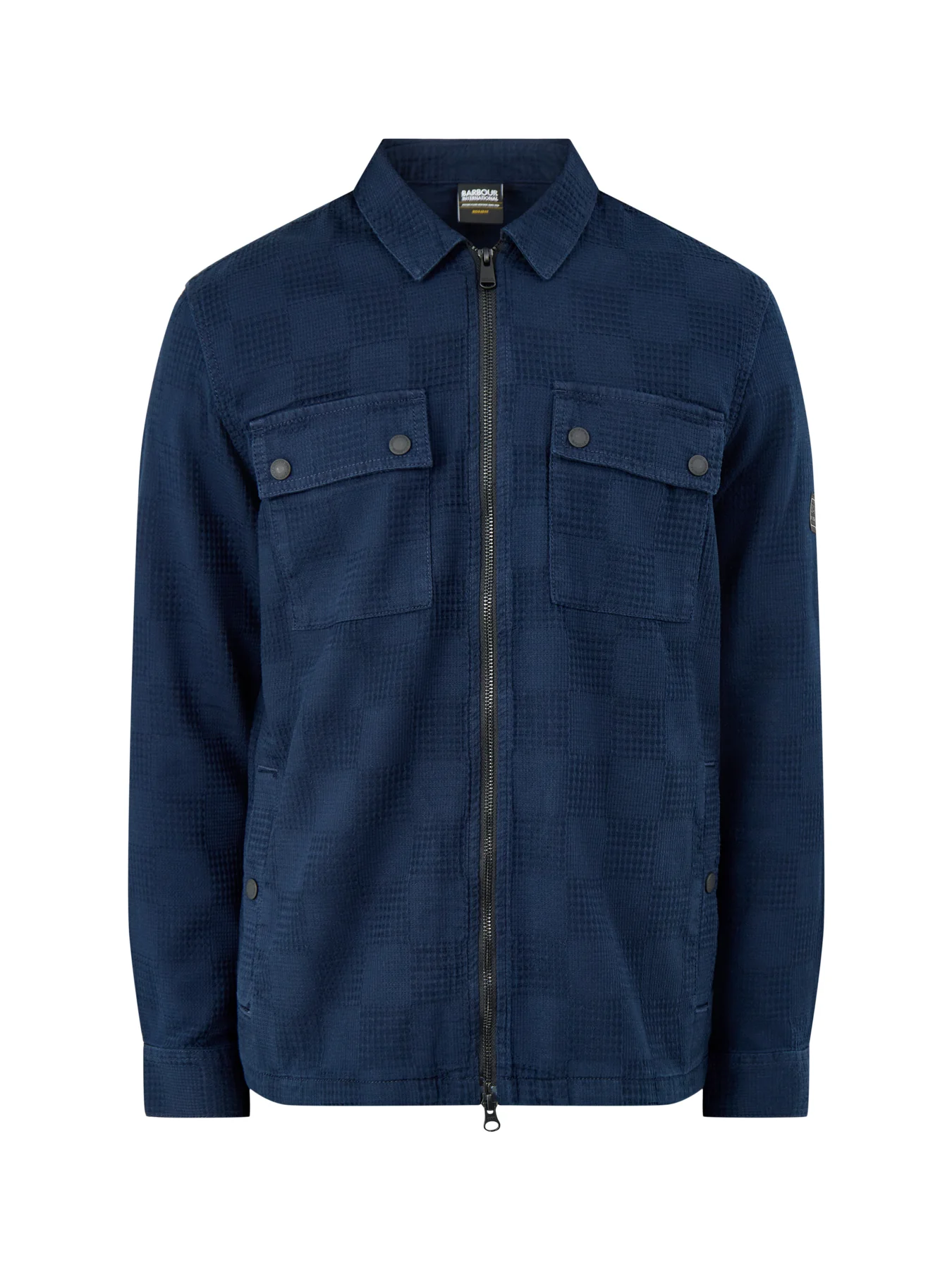 Barbour International Blackstreak Jacquard Overshirt Navy