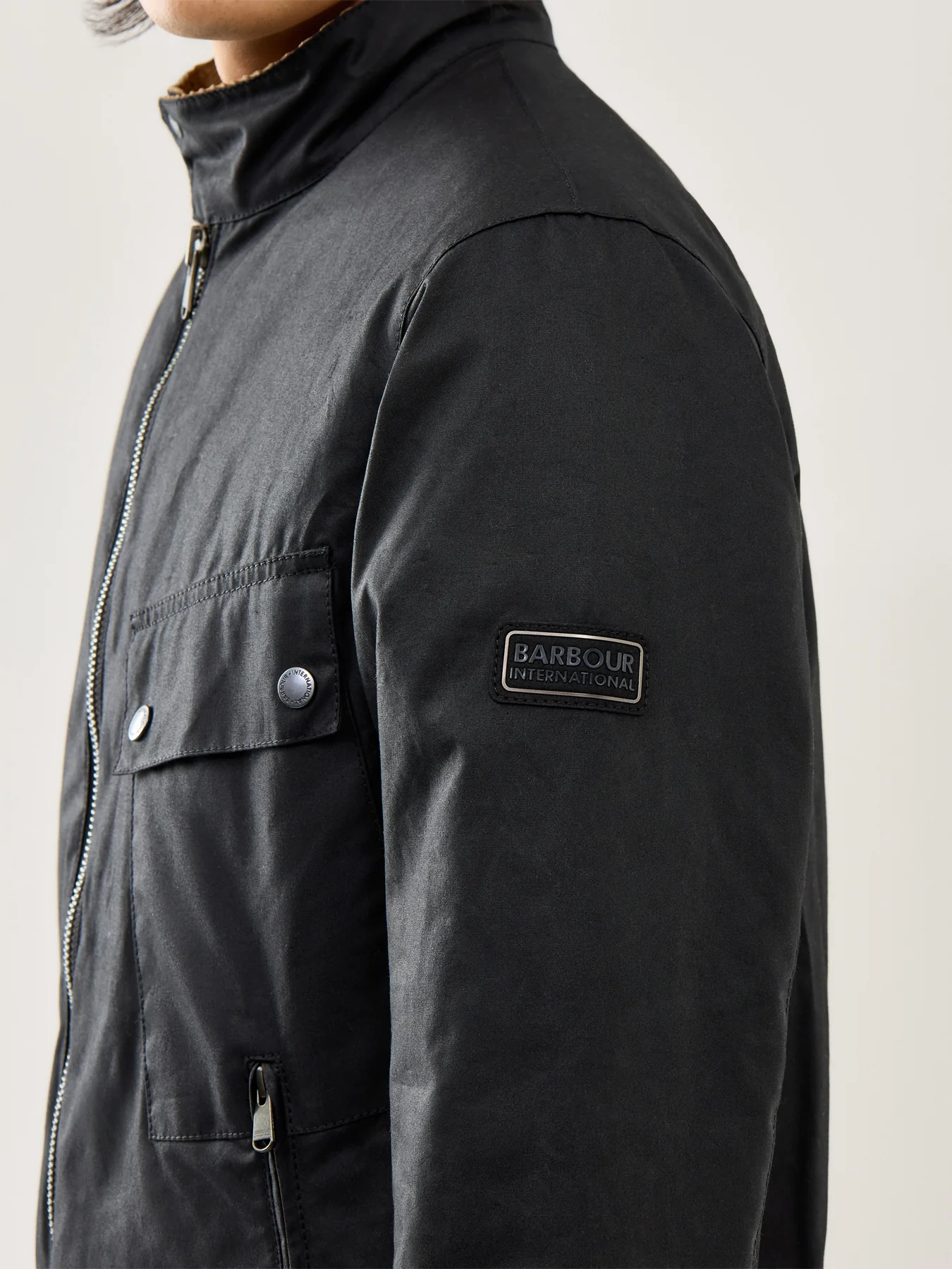 Wax Jacket Black - Image 3