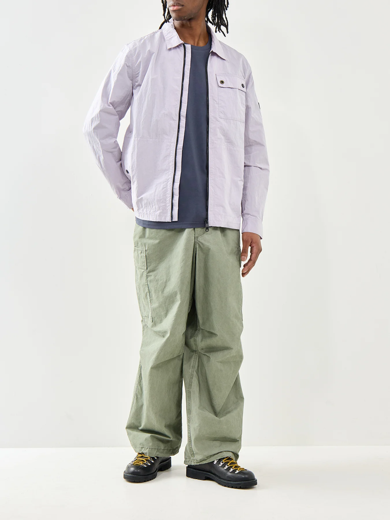 Barbour International Evan Tipped Cotton T-Shirt Grey - Image 2