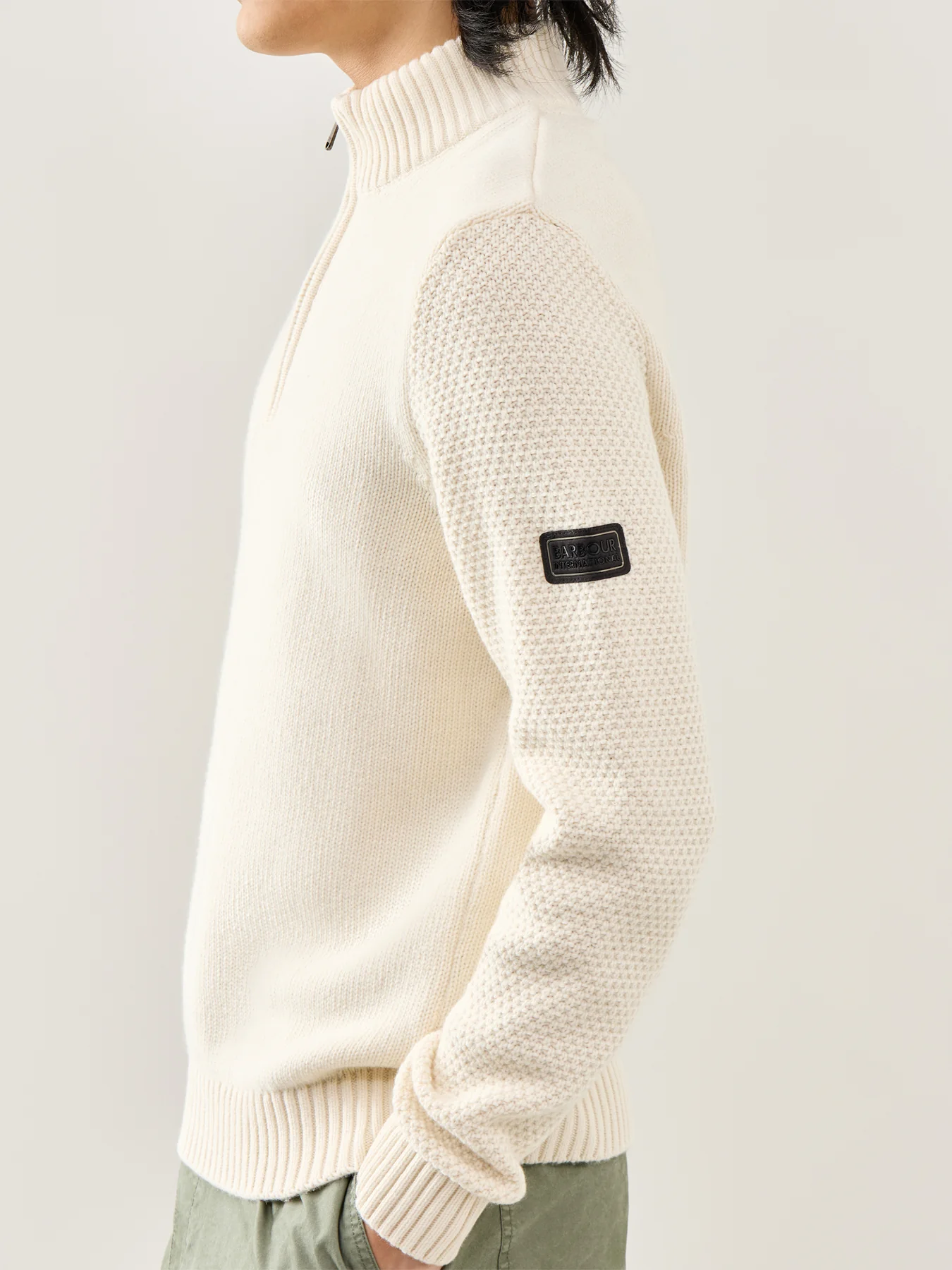 Funnel Neck Jumper Cream - Image 3