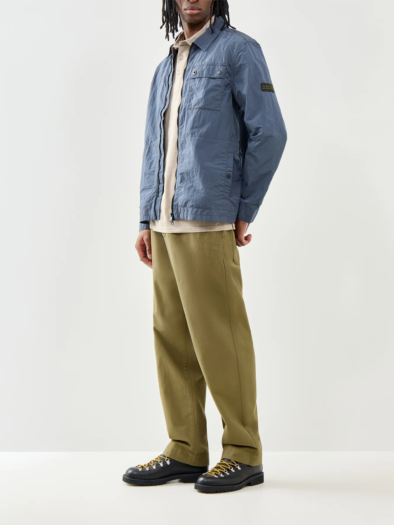 Barbour International Inline Overshirt Storm Grey - Image 2