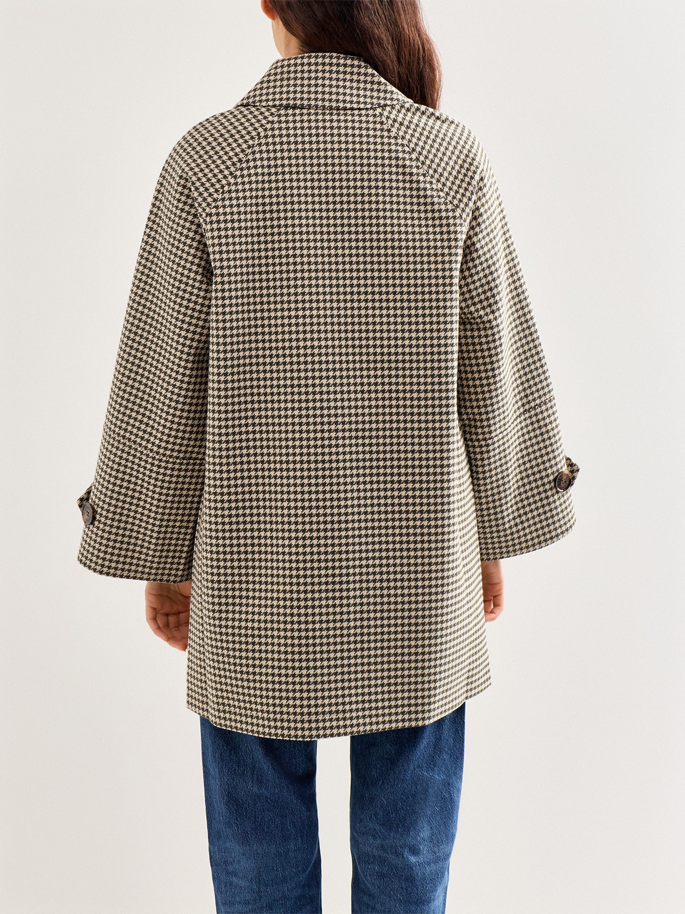 Kennedy Check Showerproof Jacket Green - Image 5
