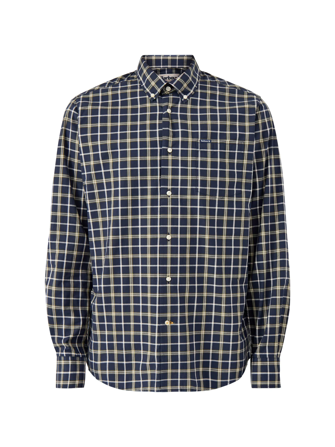 Bramham Checked Tailored Shirt Navy