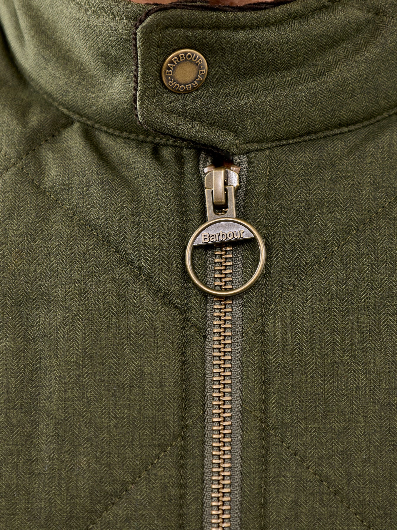 City Harrington Quilted Gilet Olive - Image 3