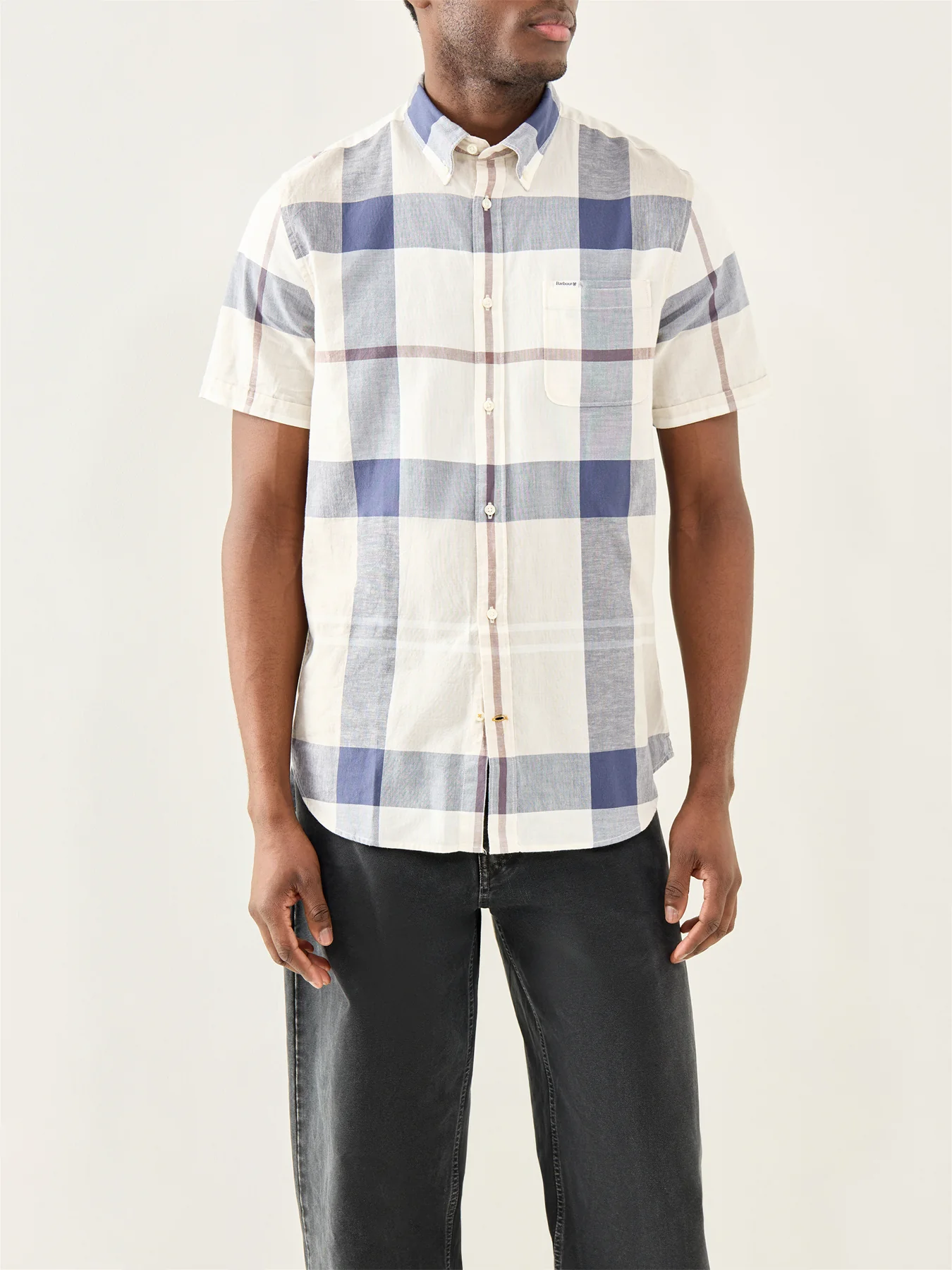 Douglas Short Sleeve Tailored Shirt Tartan - Image 4