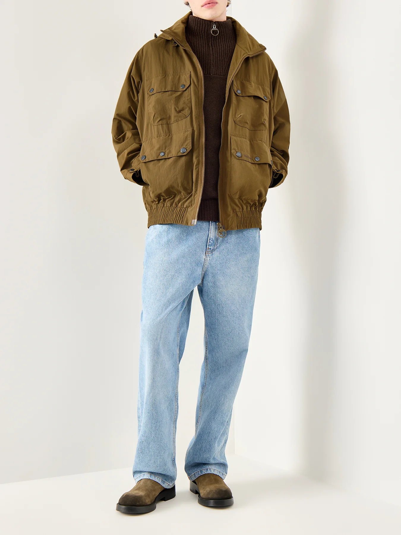 Essential Lambswool Half Zip Jumper - Image 2