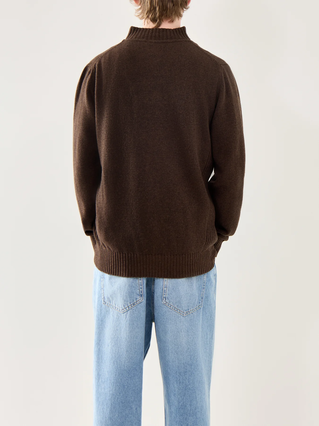 Essential Lambswool Half Zip Jumper - Image 5