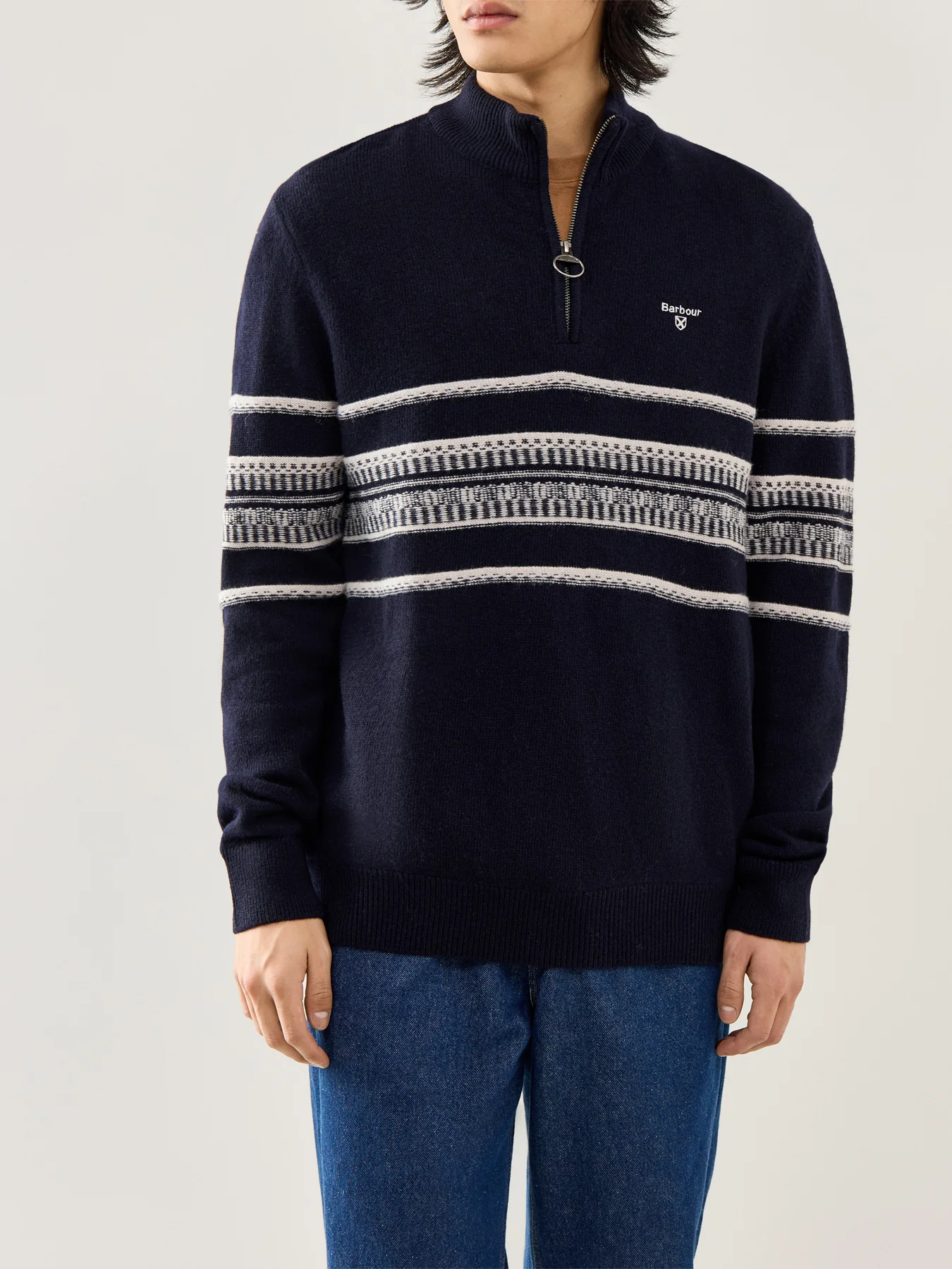 Kepwick Half Zip Jumper Navy - Image 4