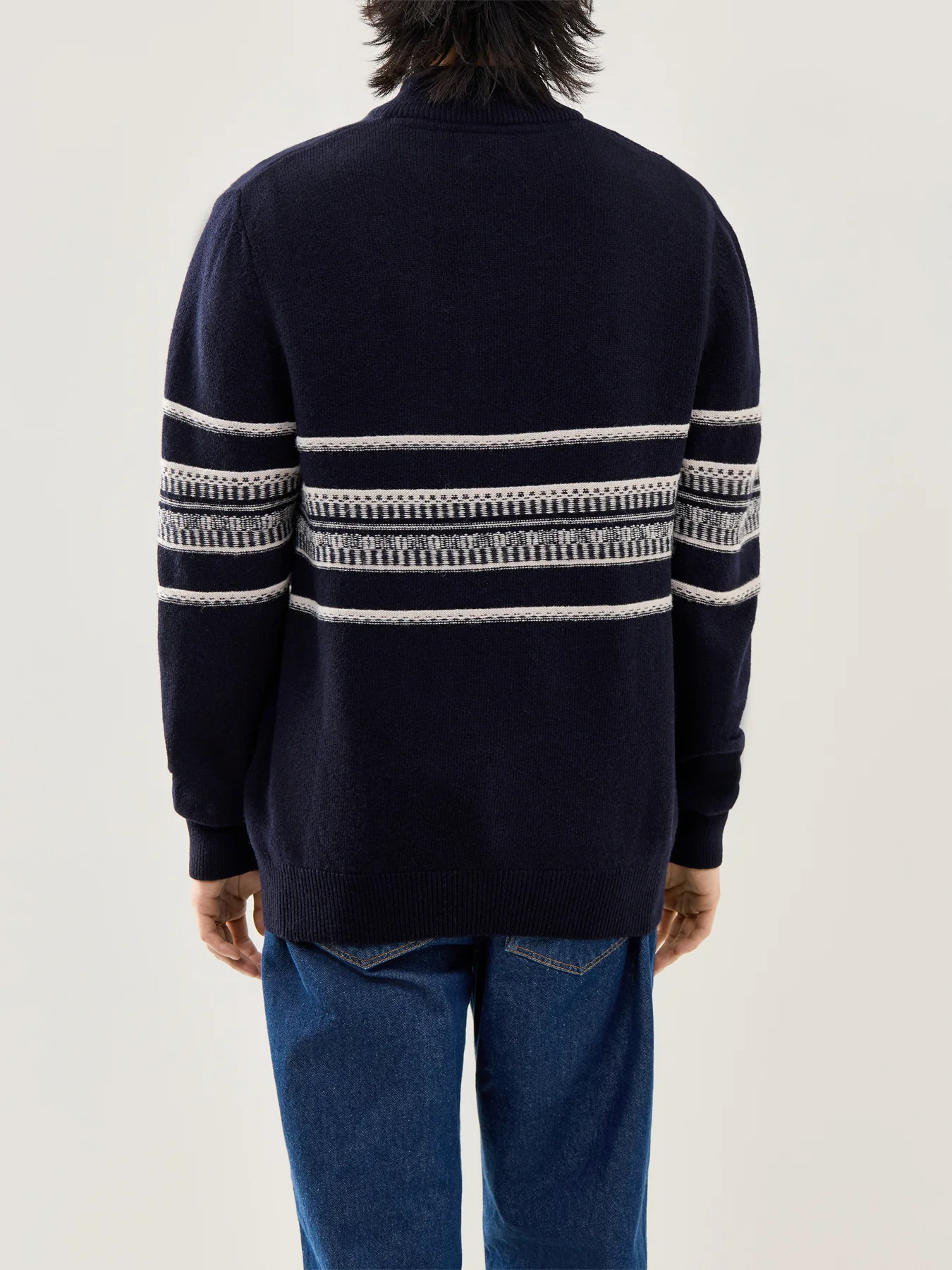 Kepwick Half Zip Jumper Navy - Image 5