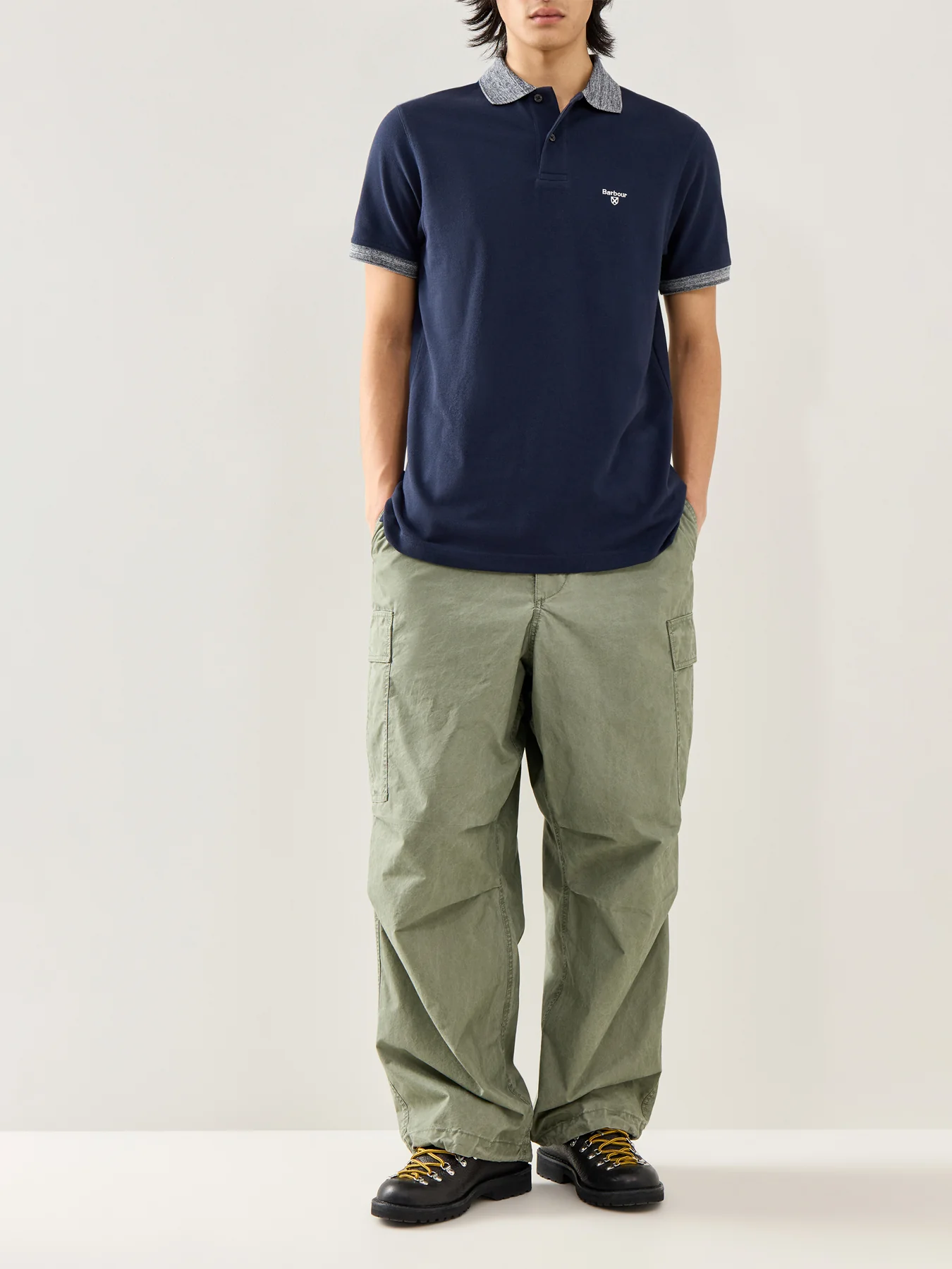 Tailored Polo Shirt Navy - Image 2