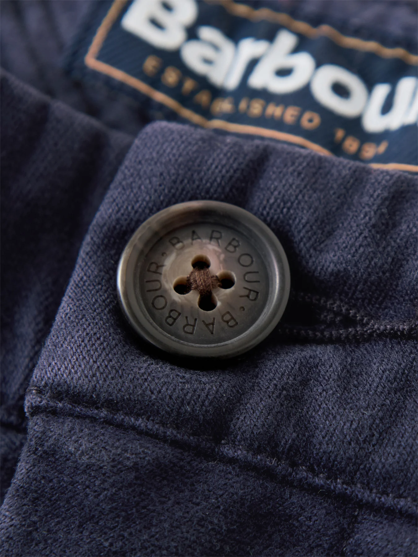 Moleskin Tailored Trouser Navy - Image 3