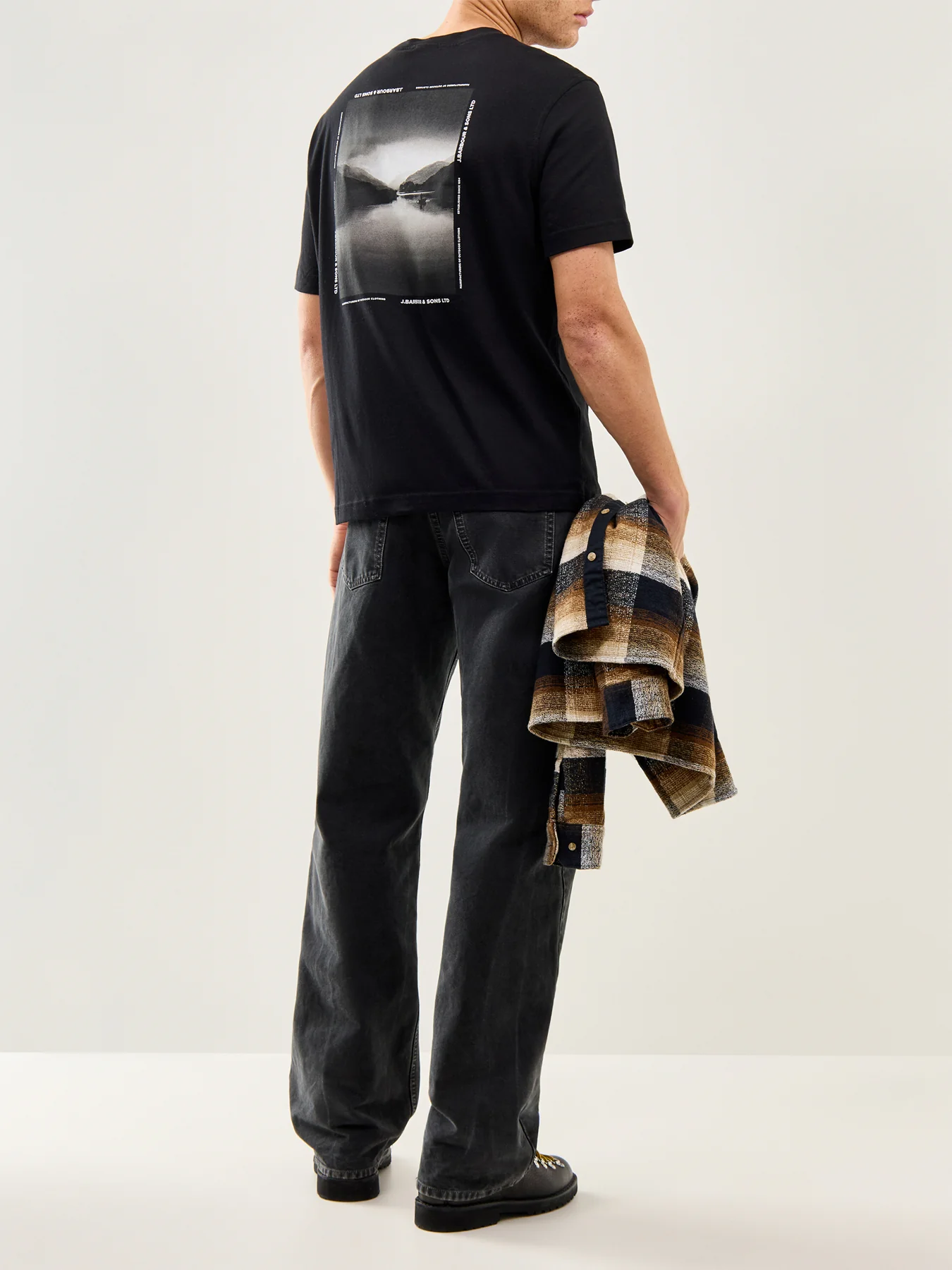 Parkend Photographic Cotton T-Shirt Black - Image 2
