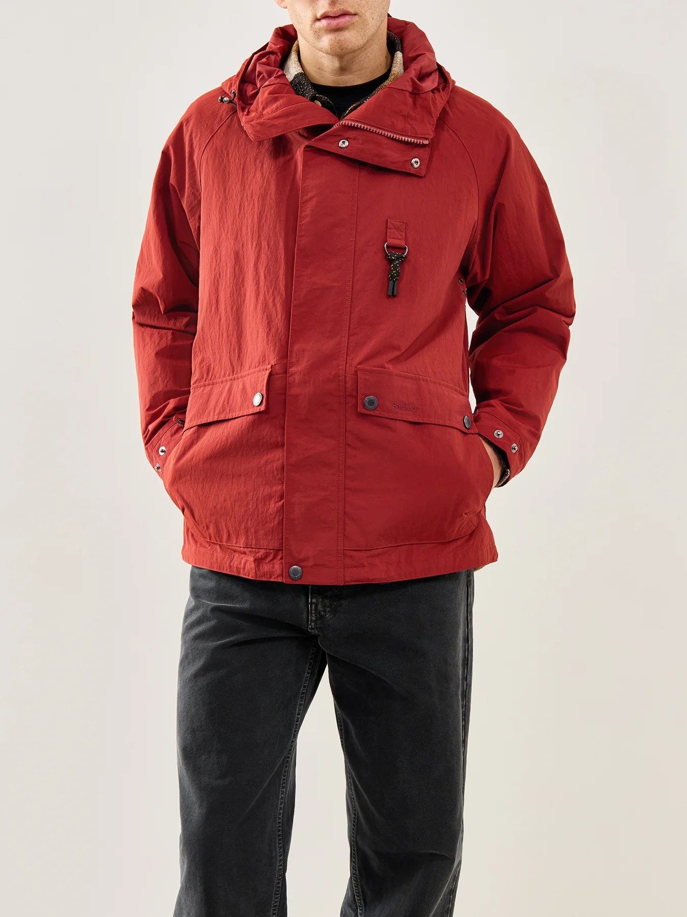 Rig Waterproof Shell Jacket Red - Image 4