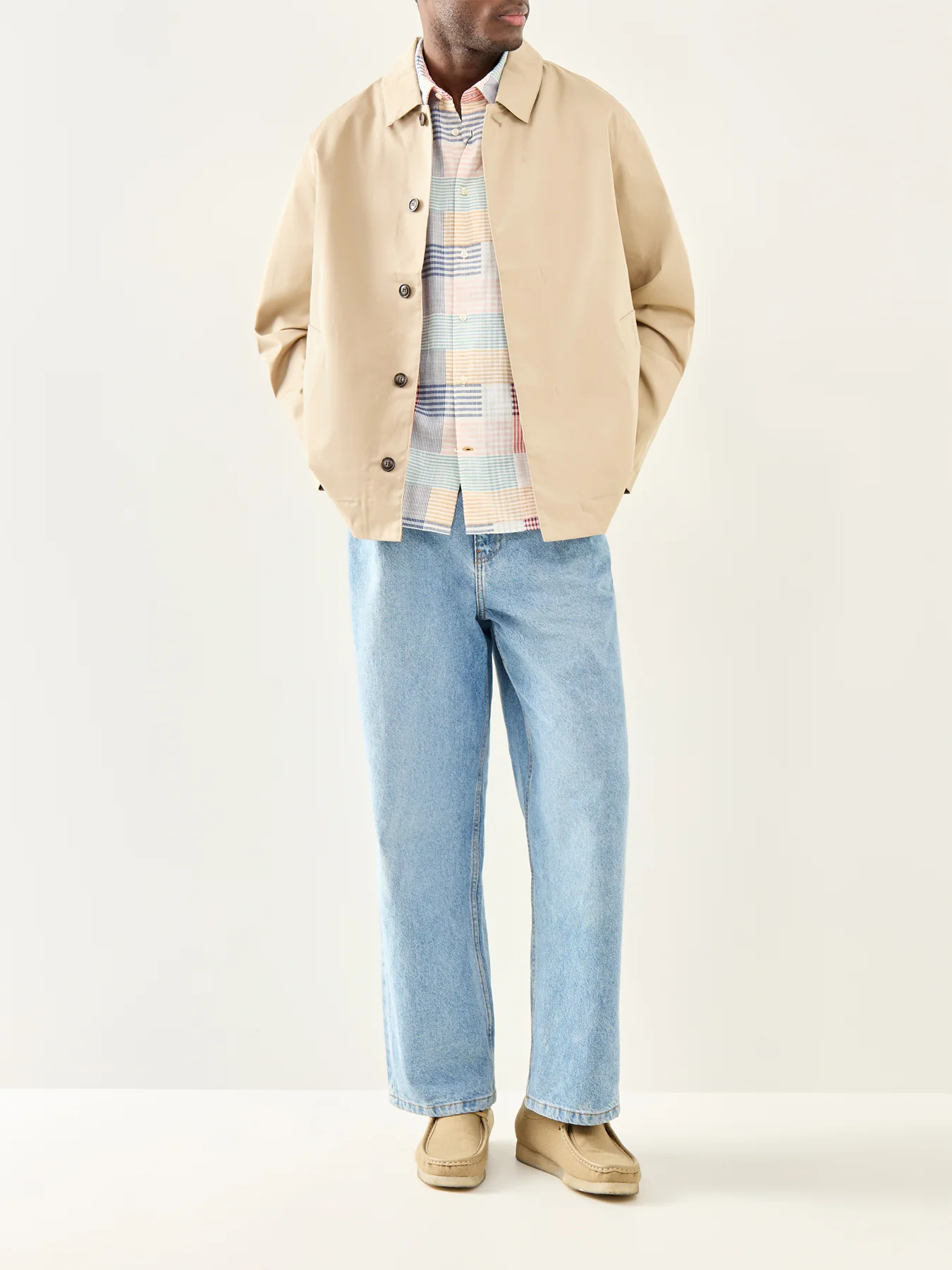 Short Rokig Waterproof Jacket Beige - Image 2