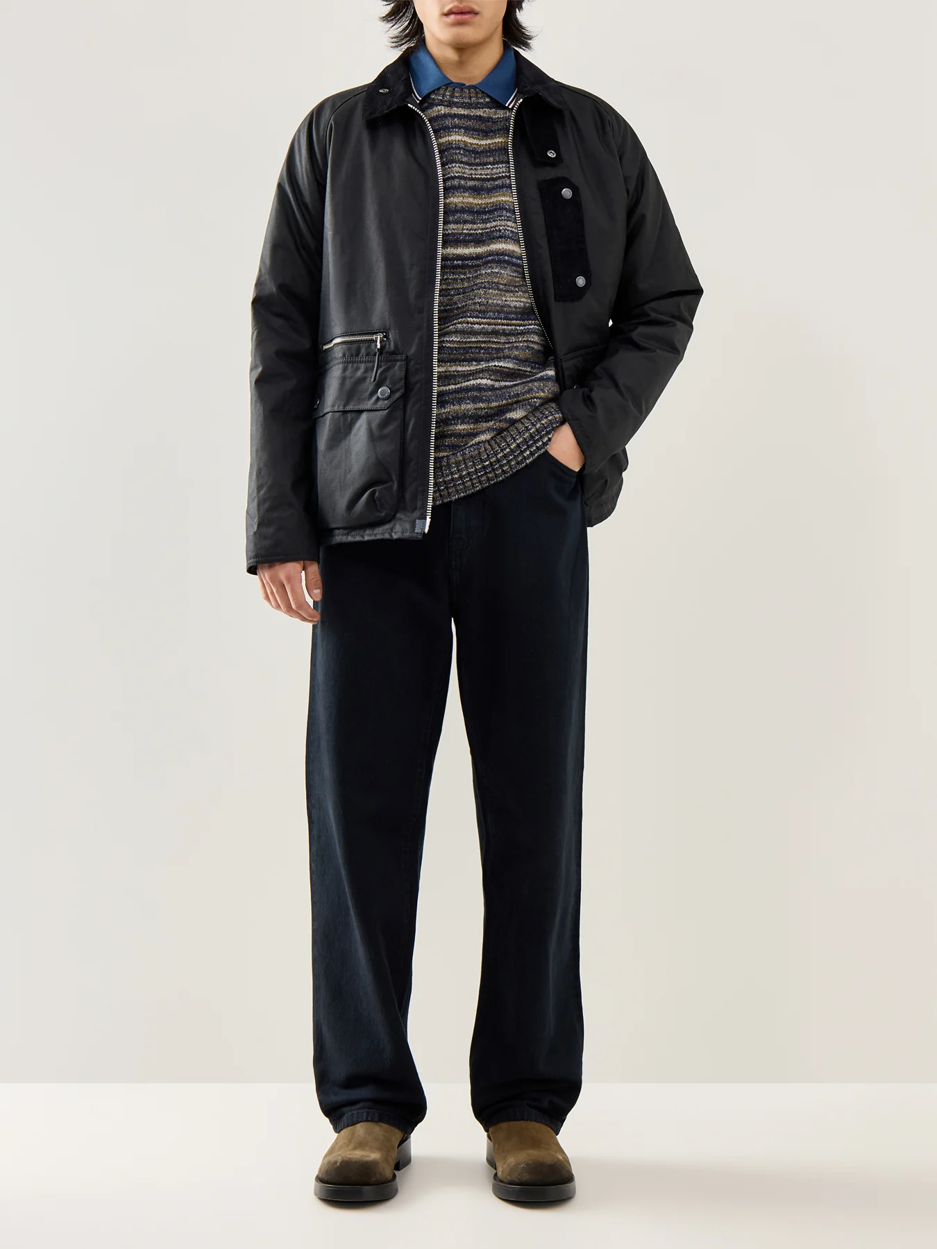 Wax Jacket Black - Image 2
