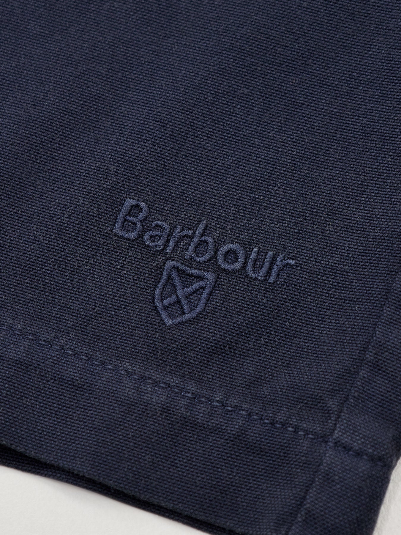 Barbour Washed Oxford Relaxed Shorts Navy - Image 3